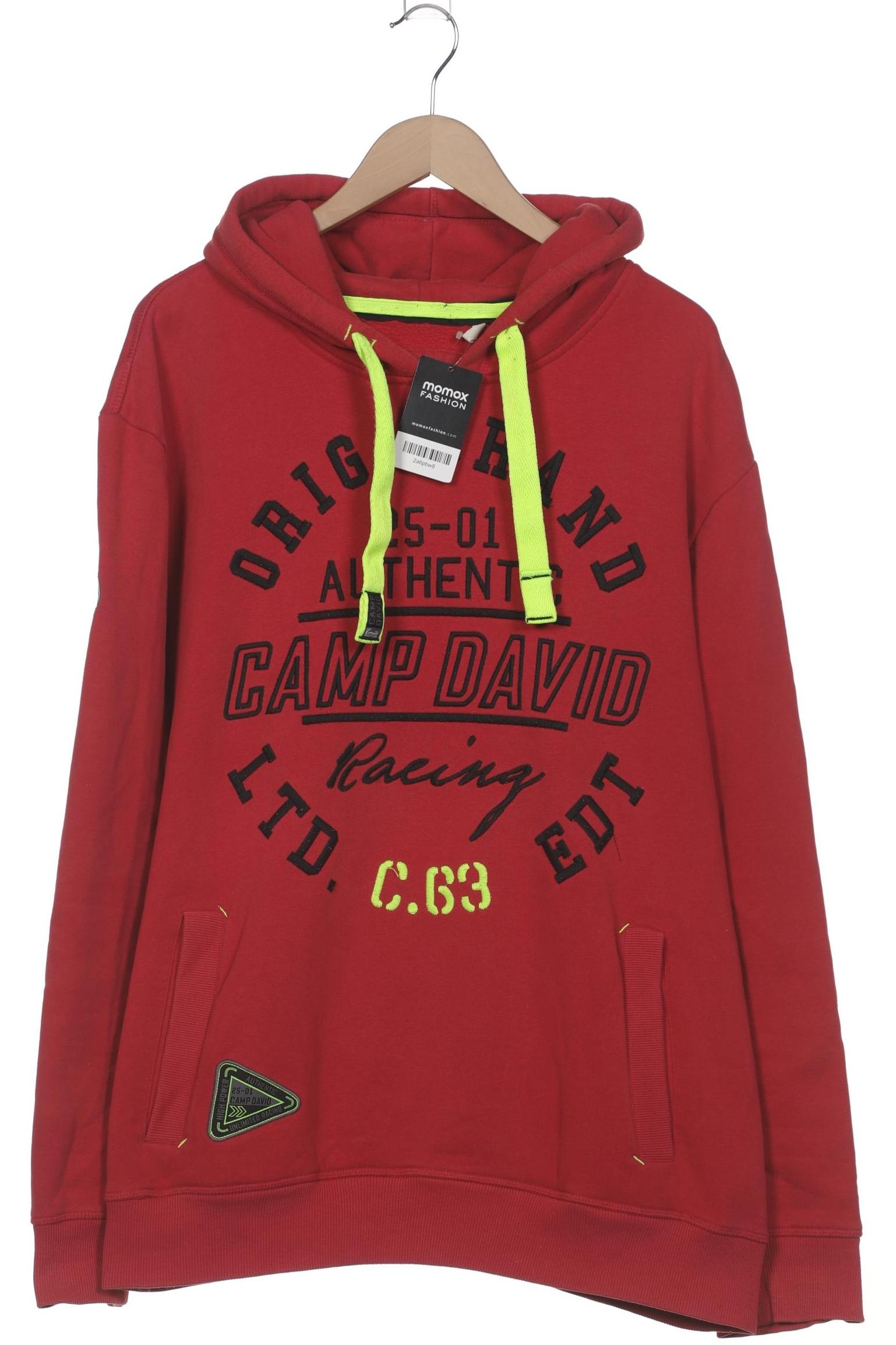 

Camp David Herren Kapuzenpullover, rot, Gr. 58