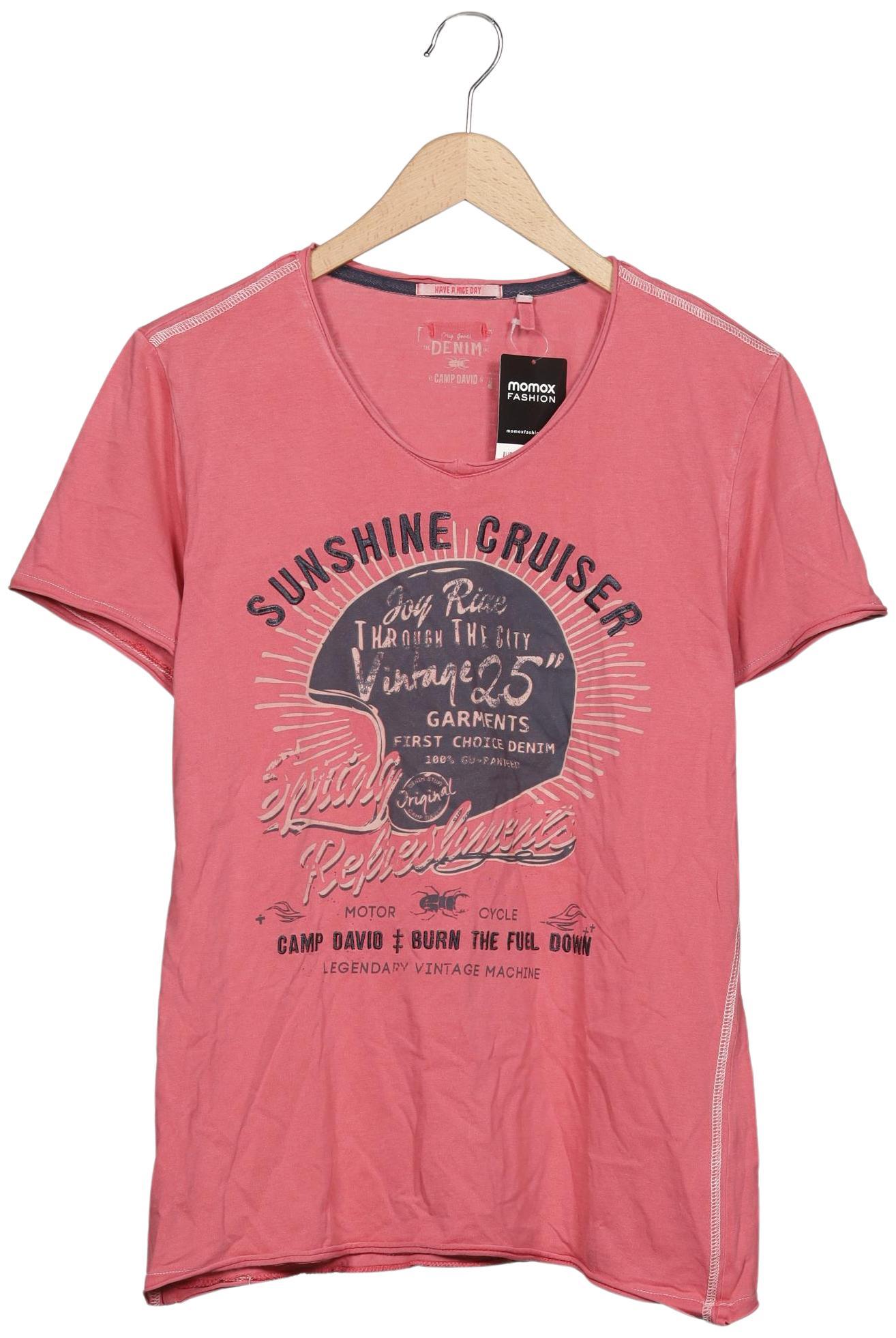 

Camp David Herren T-Shirt, pink, Gr. 48