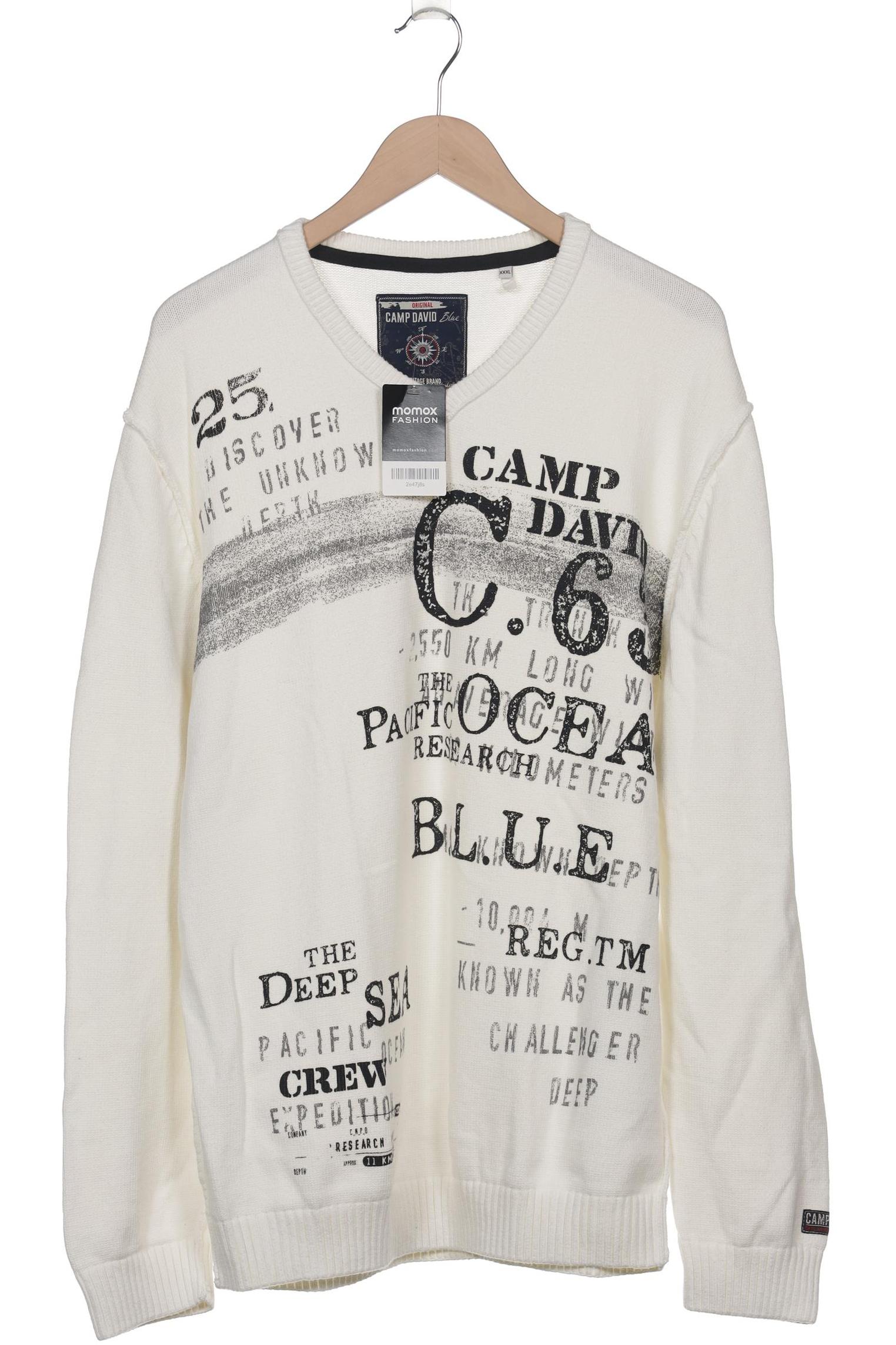 

Camp David Herren Pullover, weiß, Gr. 58