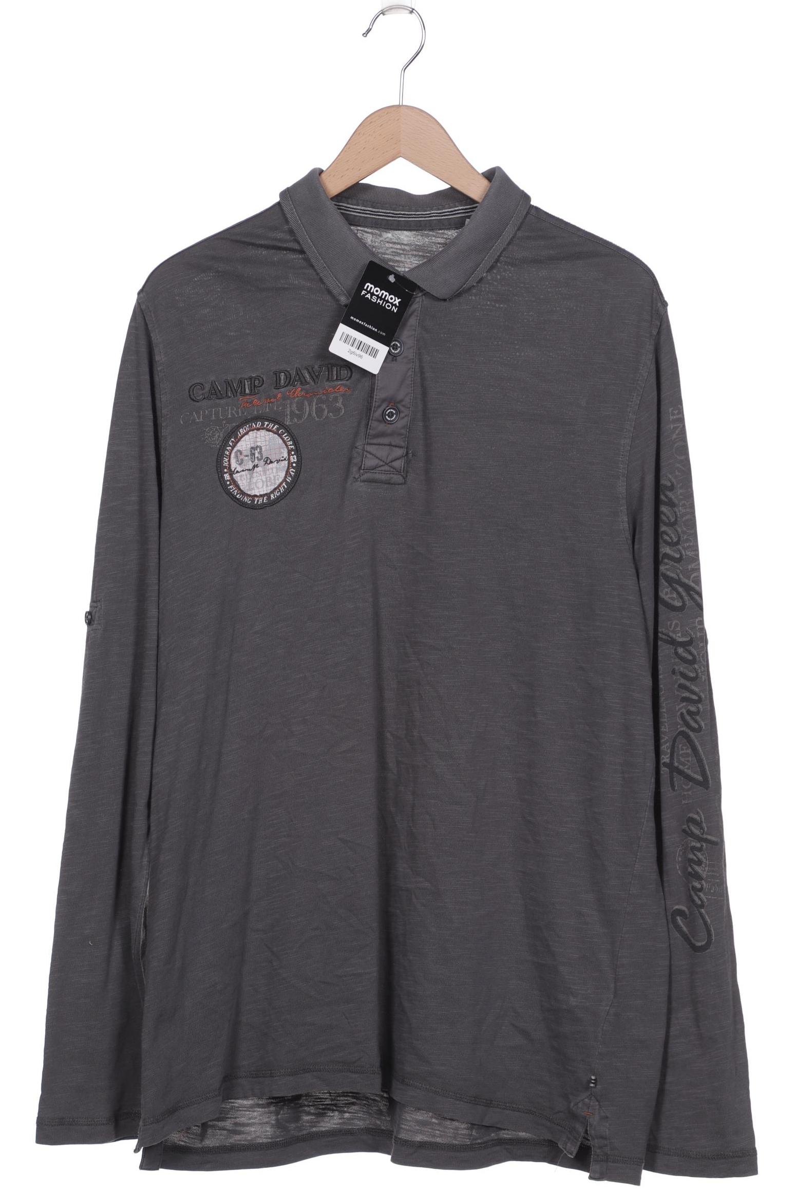 

Camp David Herren Poloshirt, grau