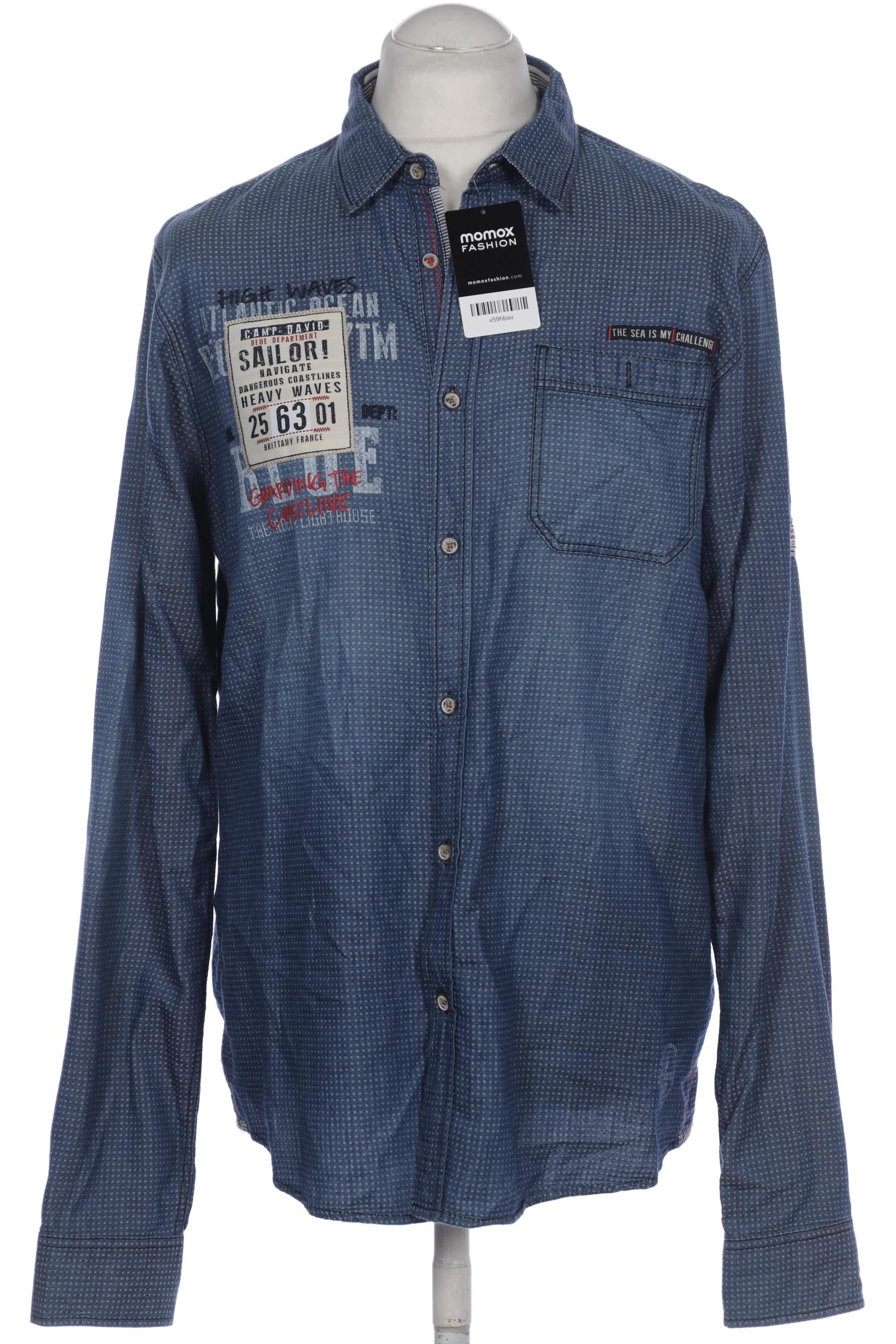 

Camp David Herren Hemd, blau, Gr. 48