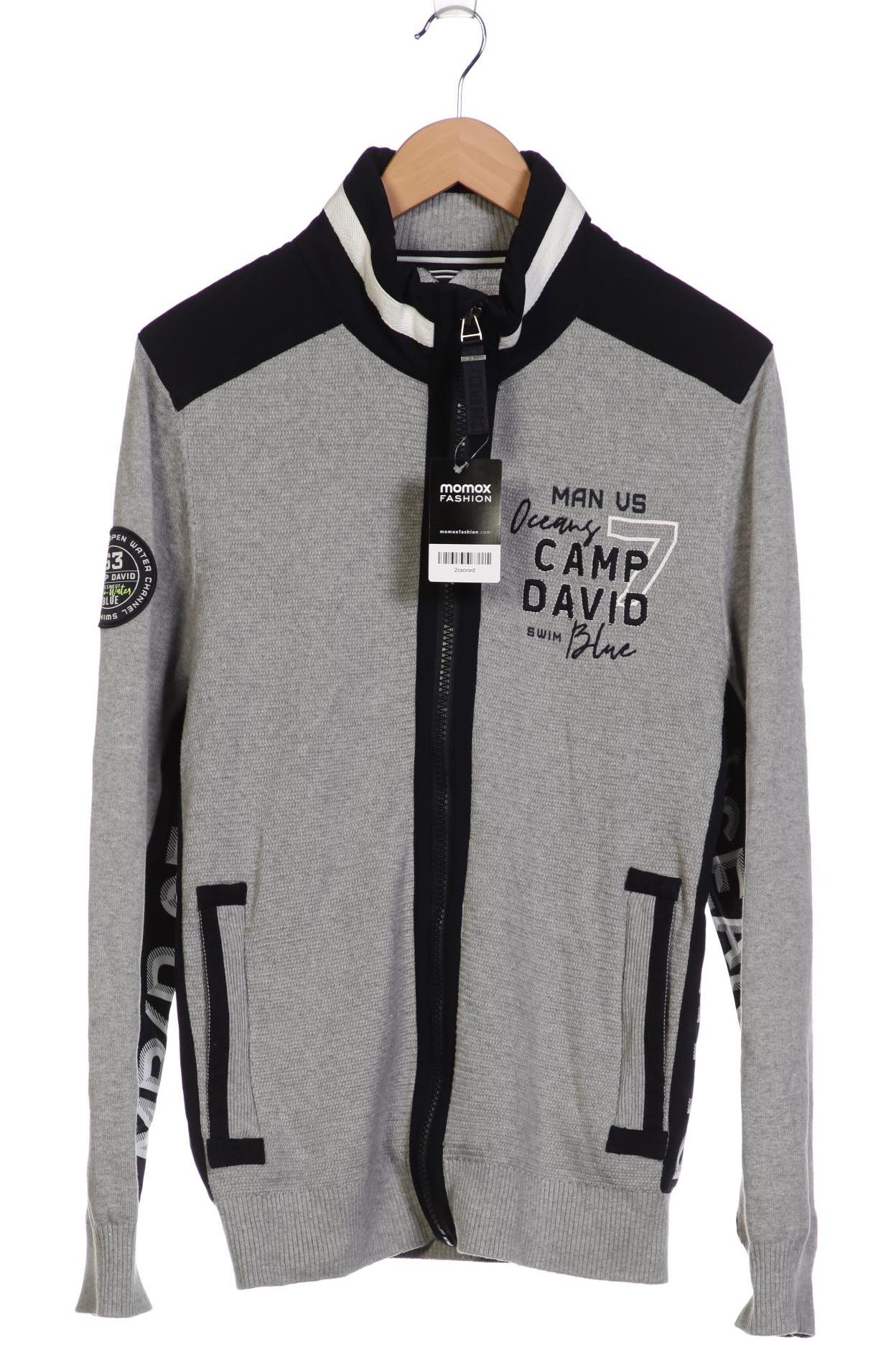 

Camp David Herren Strickjacke, grau, Gr. 48