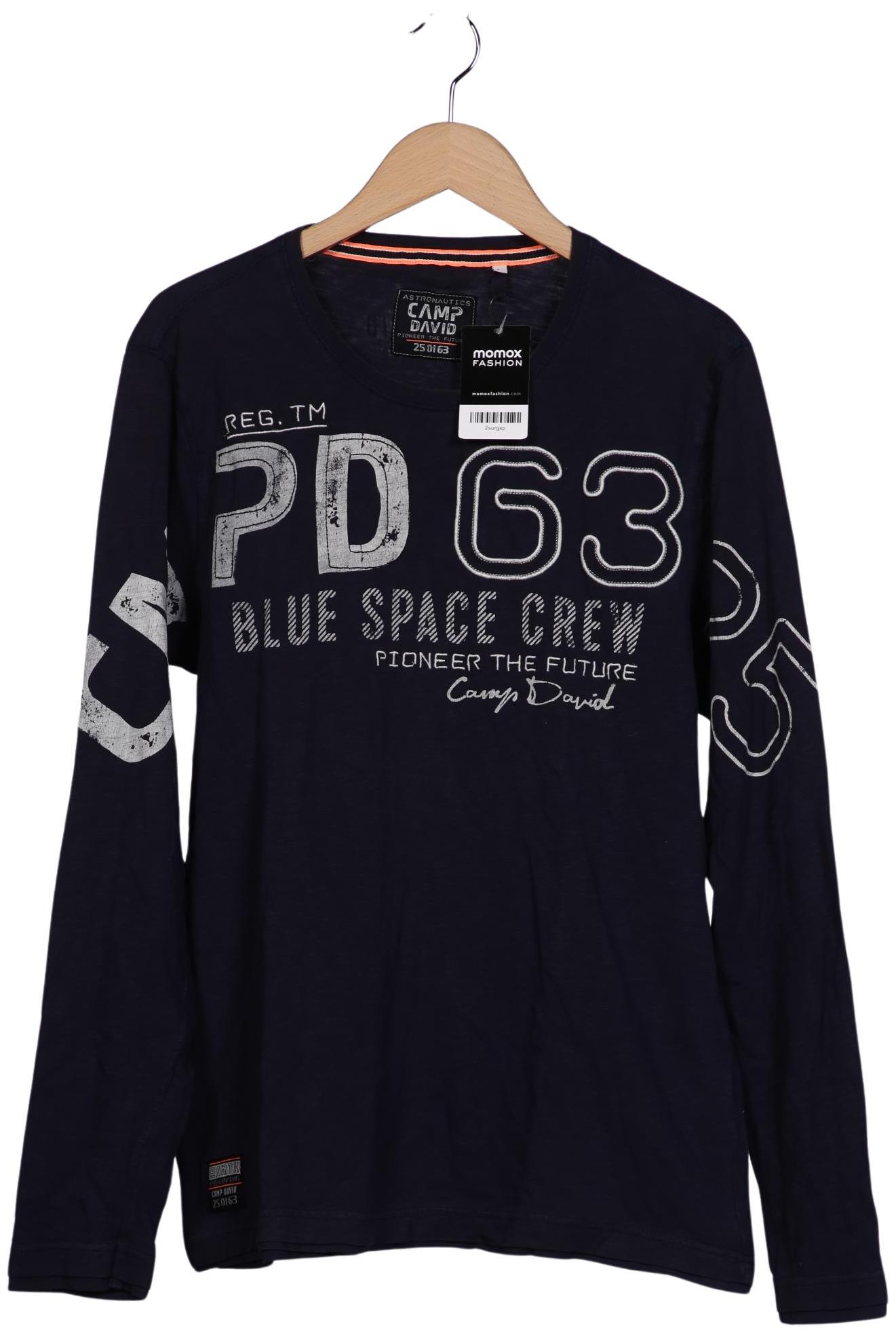 

Camp David Herren Langarmshirt, marineblau, Gr. 52