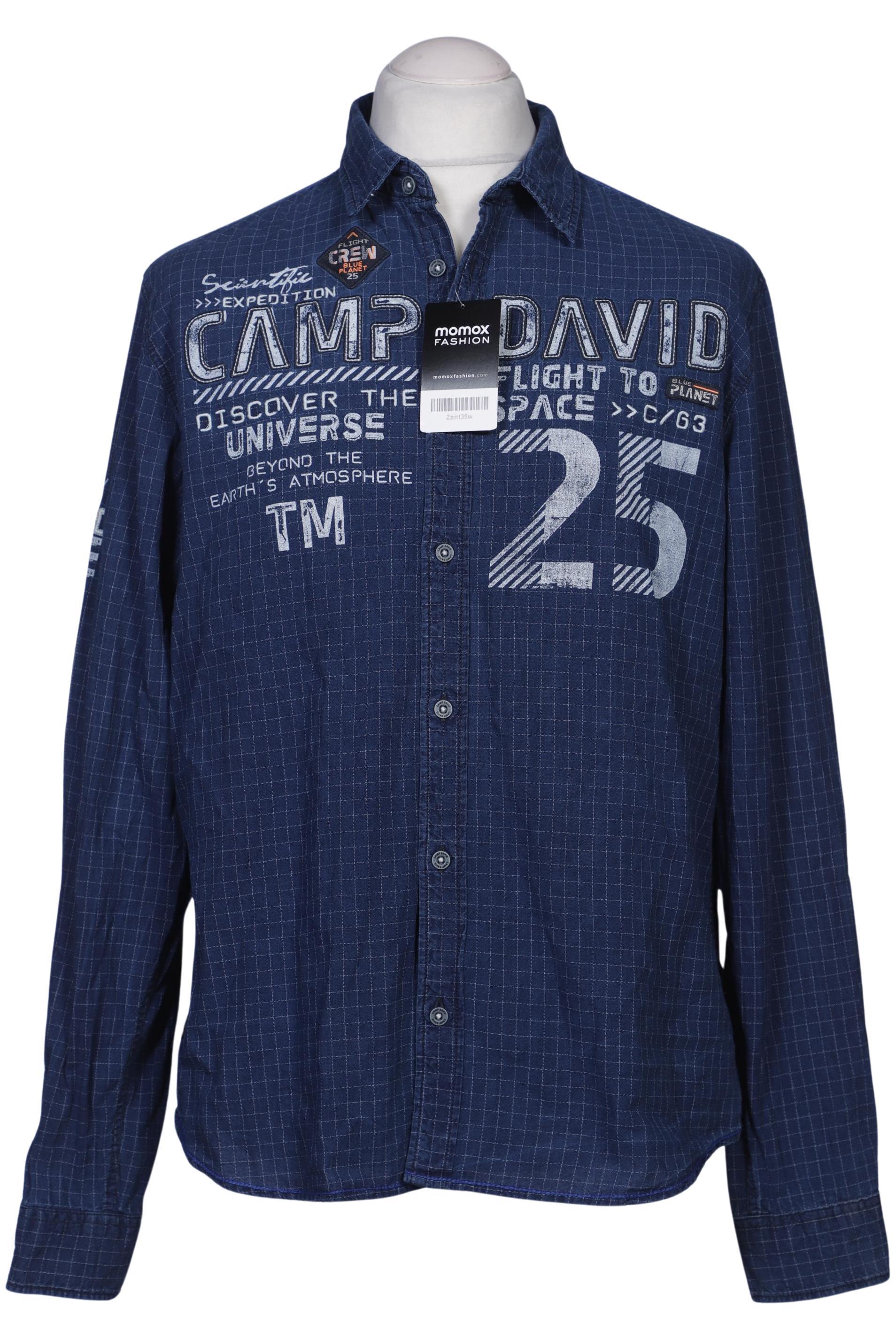 

Camp David Herren Hemd, marineblau, Gr. 48