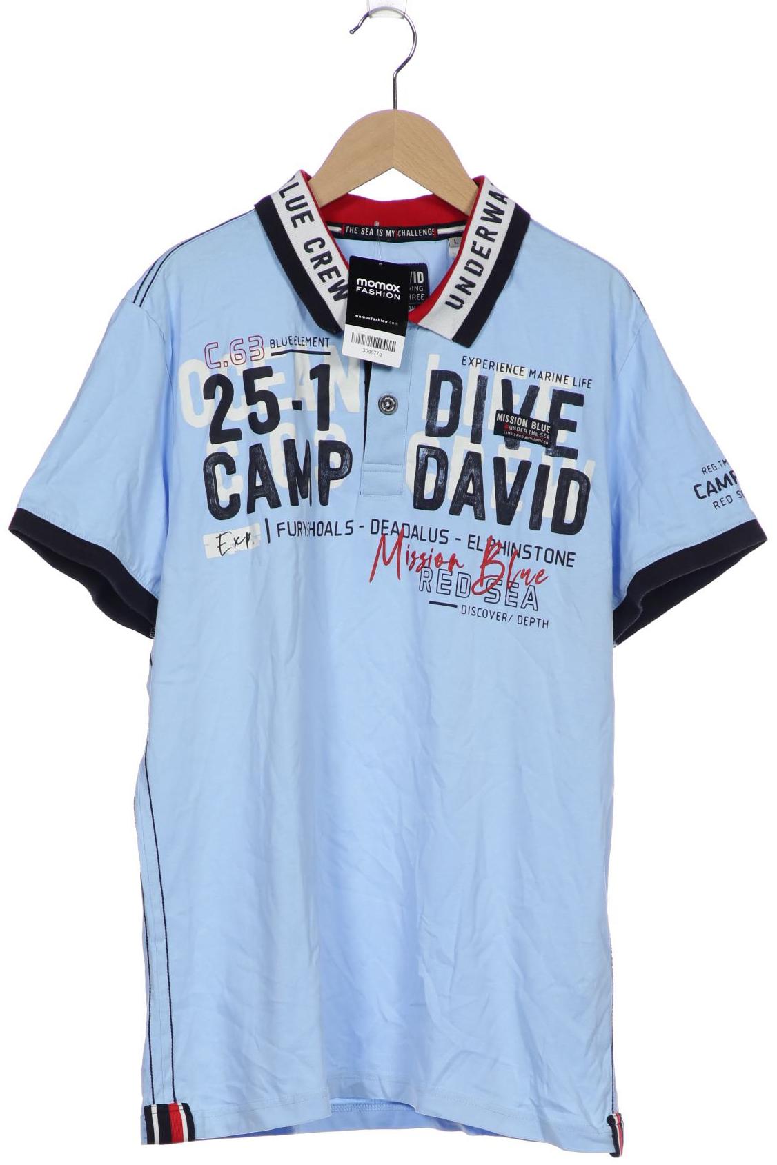 

Camp David Herren Poloshirt, hellblau