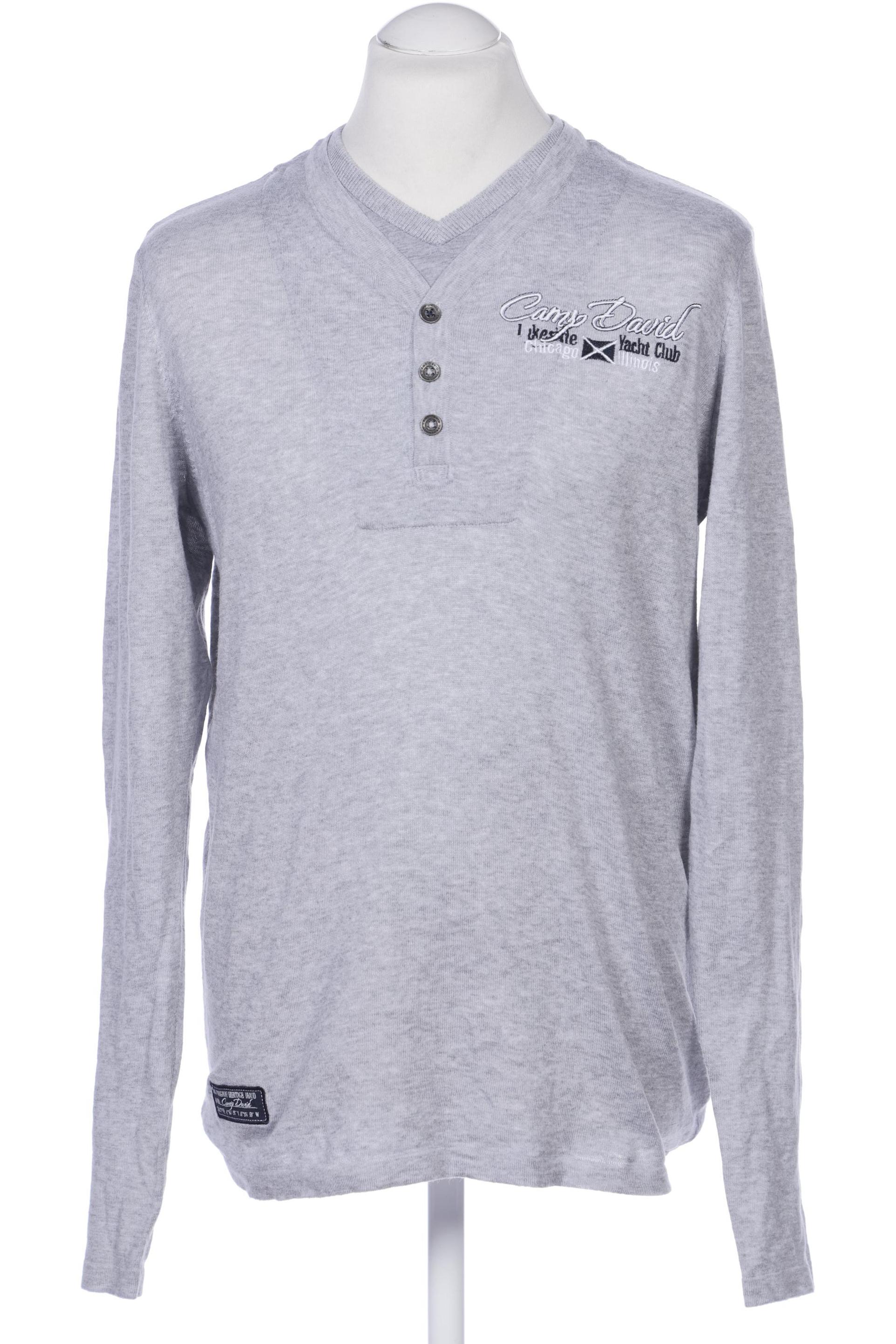 

Camp David Herren Langarmshirt, grau, Gr. 52