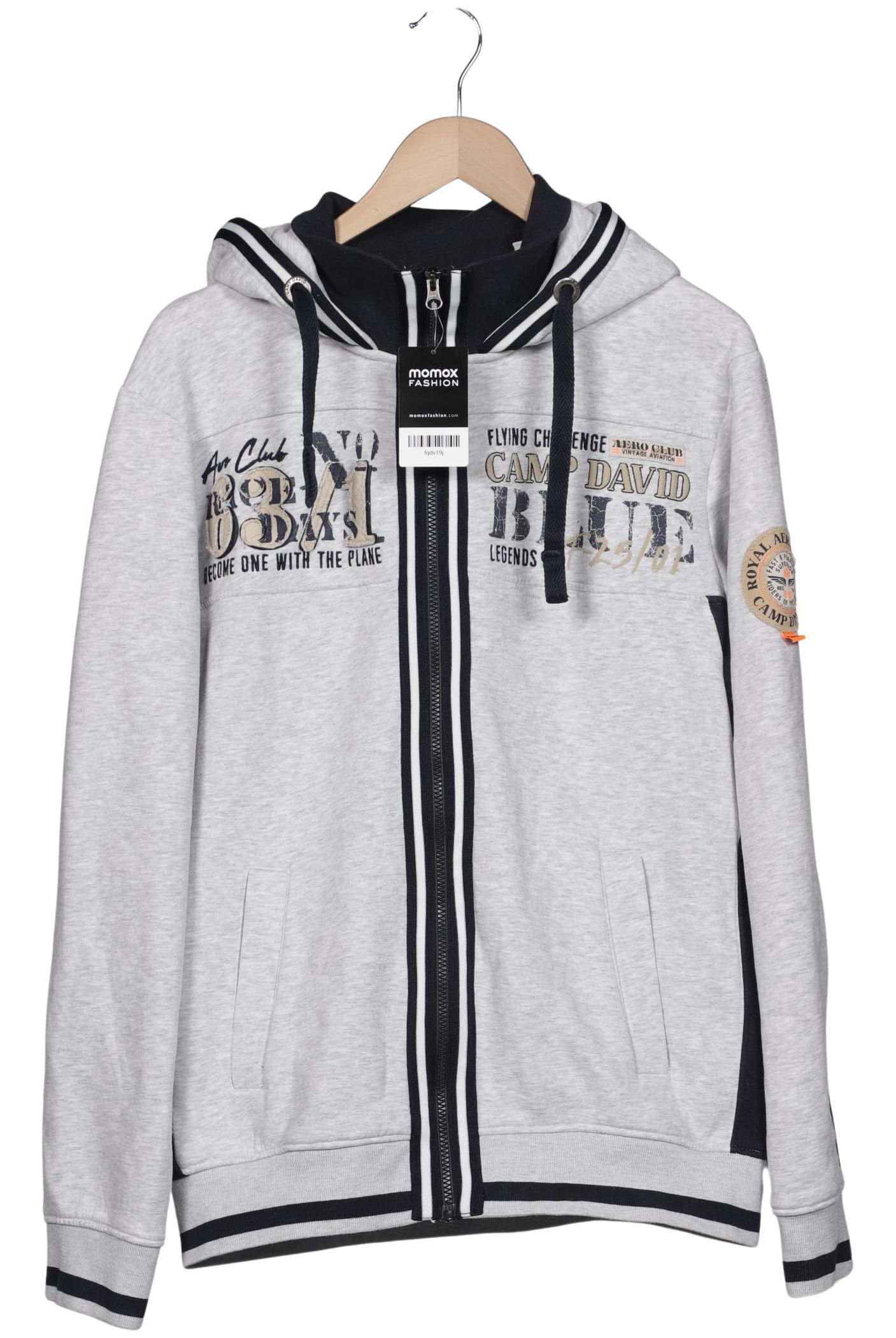 

Camp David Herren Kapuzenpullover, grau, Gr. 54