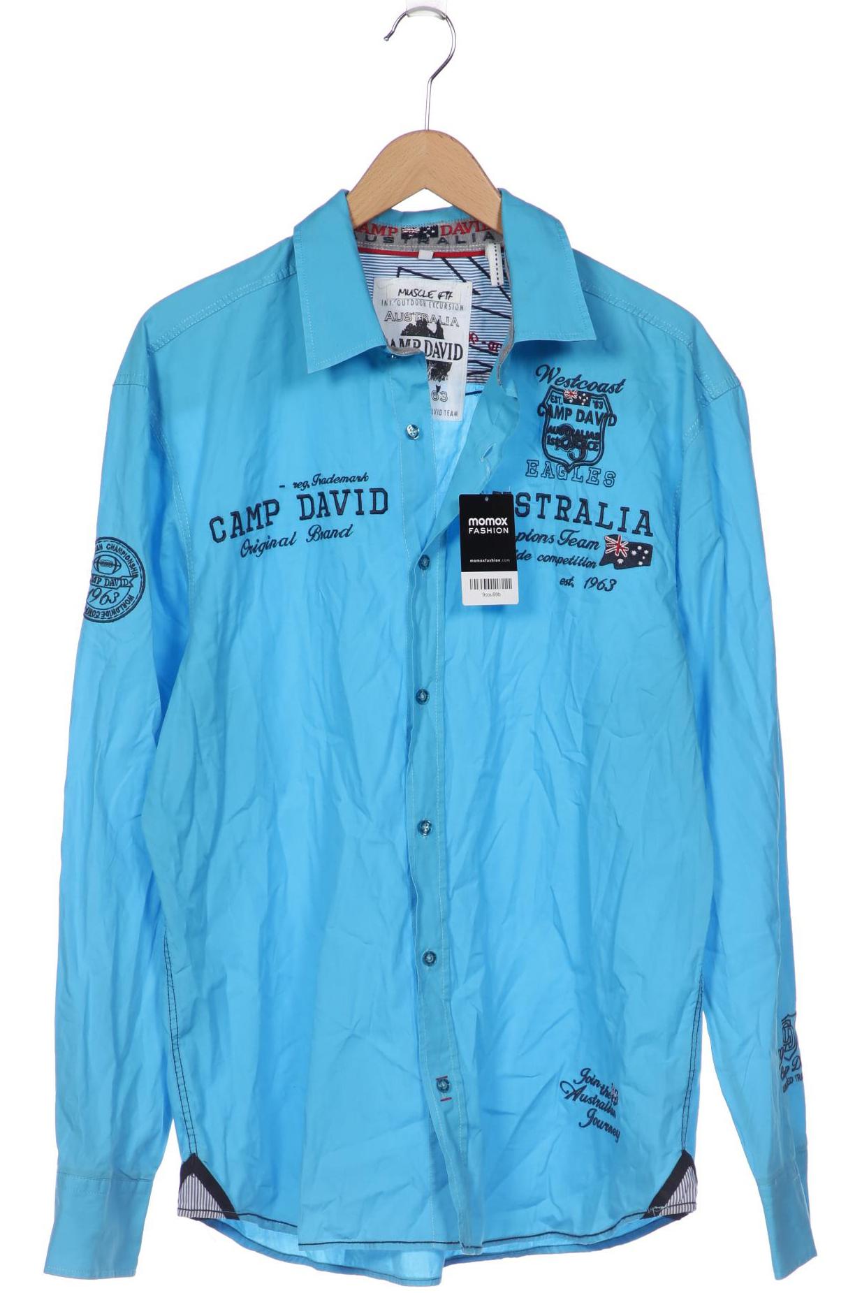 

Camp David Herren Hemd, blau