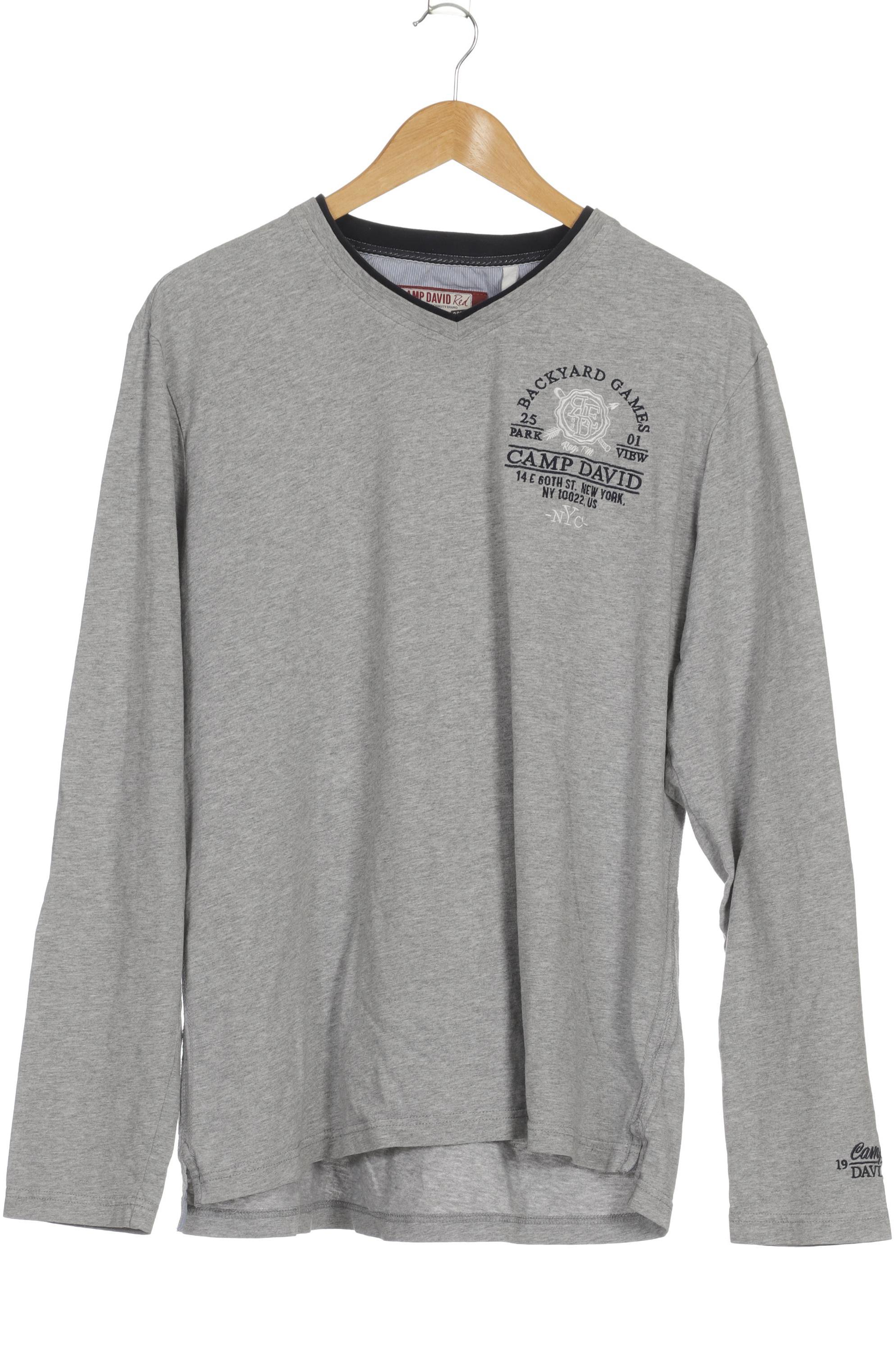 

Camp David Herren Langarmshirt, grau, Gr.