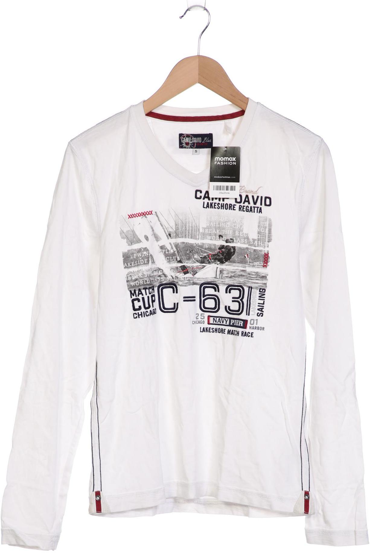 

Camp David Herren Langarmshirt, weiß, Gr. 46