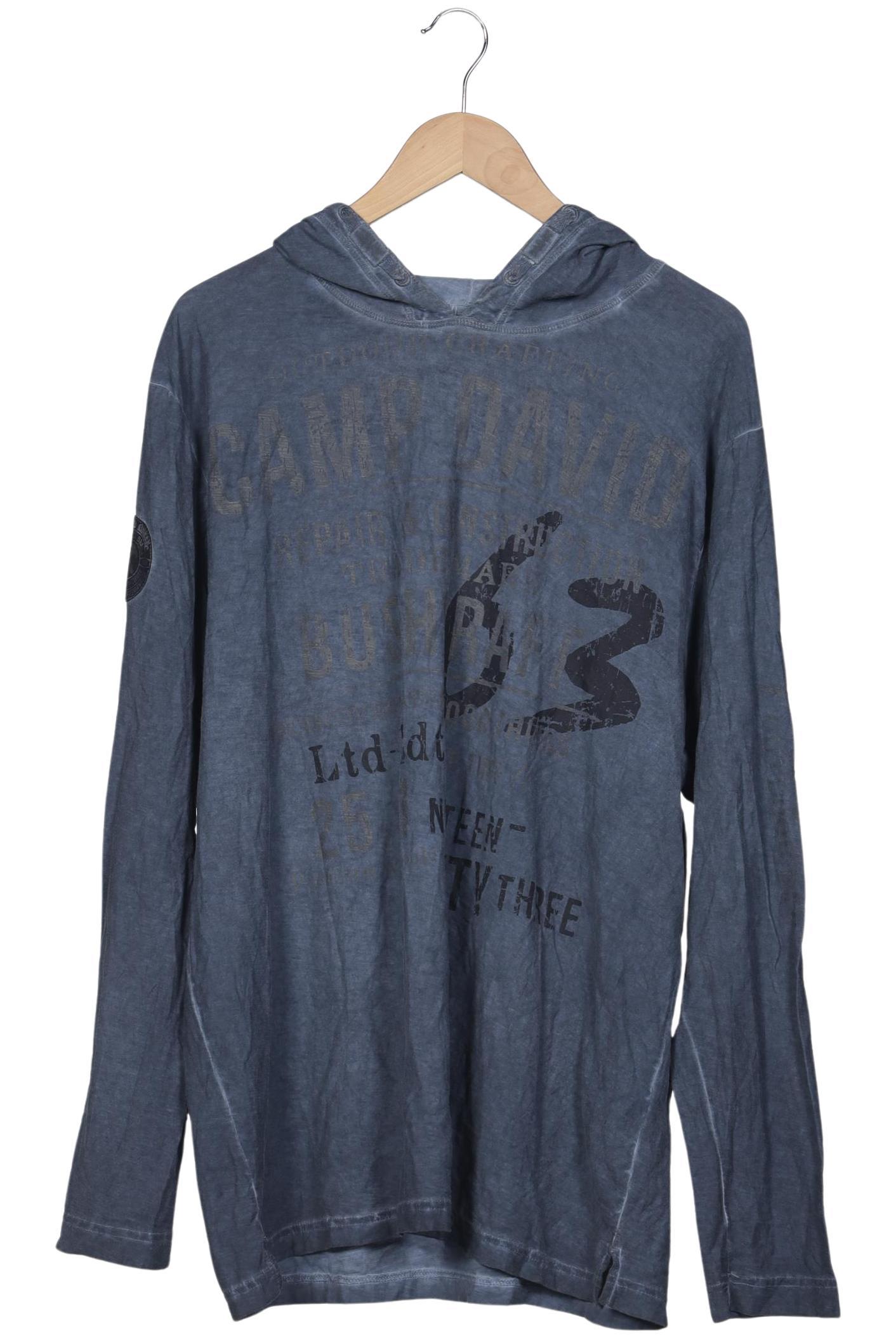 

Camp David Herren Langarmshirt, blau, Gr. 58
