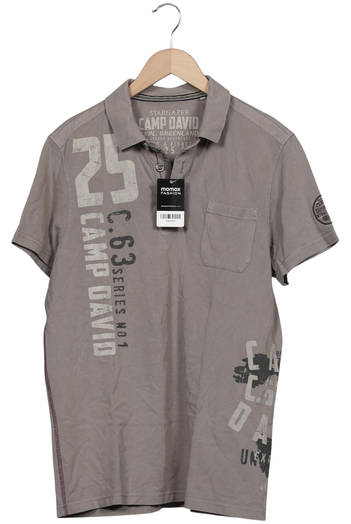

Camp David Herren Poloshirt, grau, Gr. 52