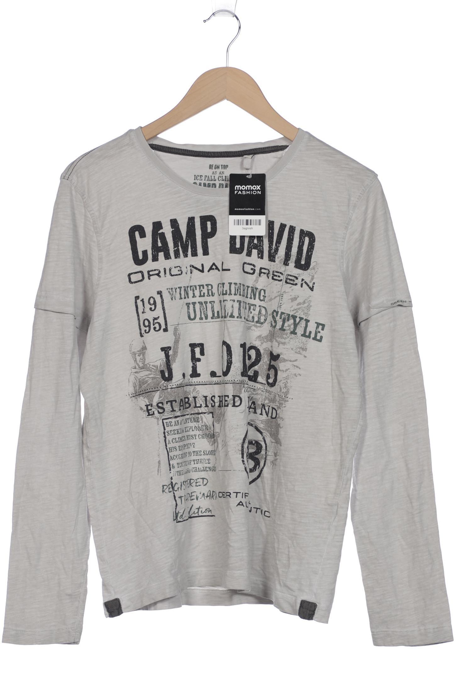 

Camp David Herren Langarmshirt, grau, Gr. 46