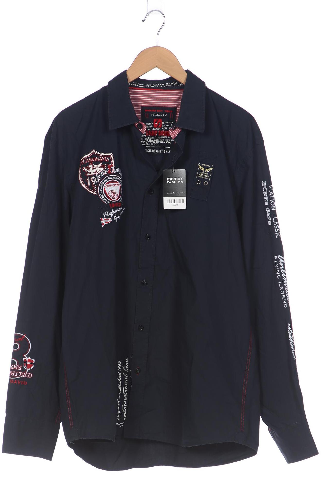 

Camp David Herren Hemd, marineblau, Gr. 56