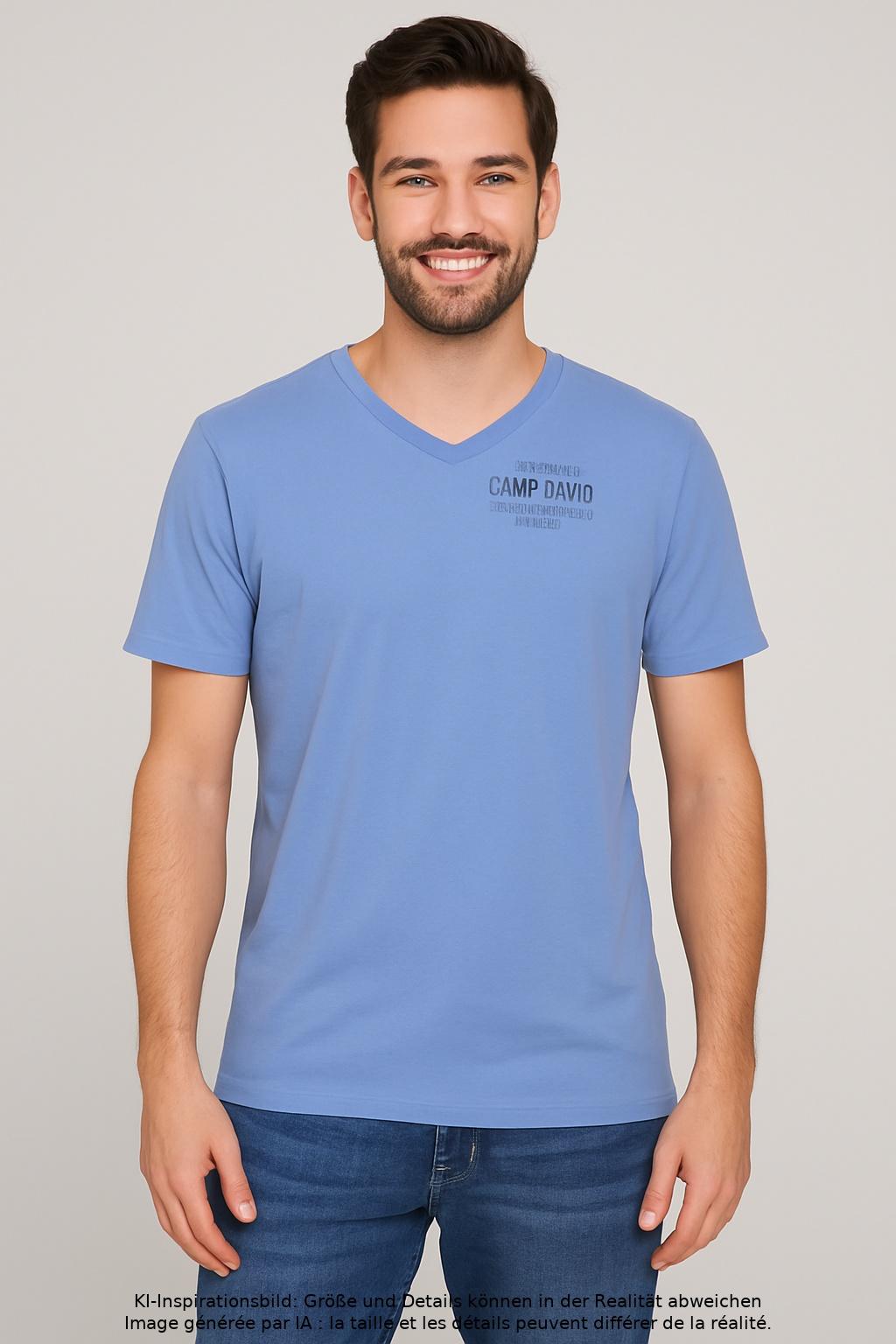 

Camp David Herren T-Shirt, hellblau, Gr. 52