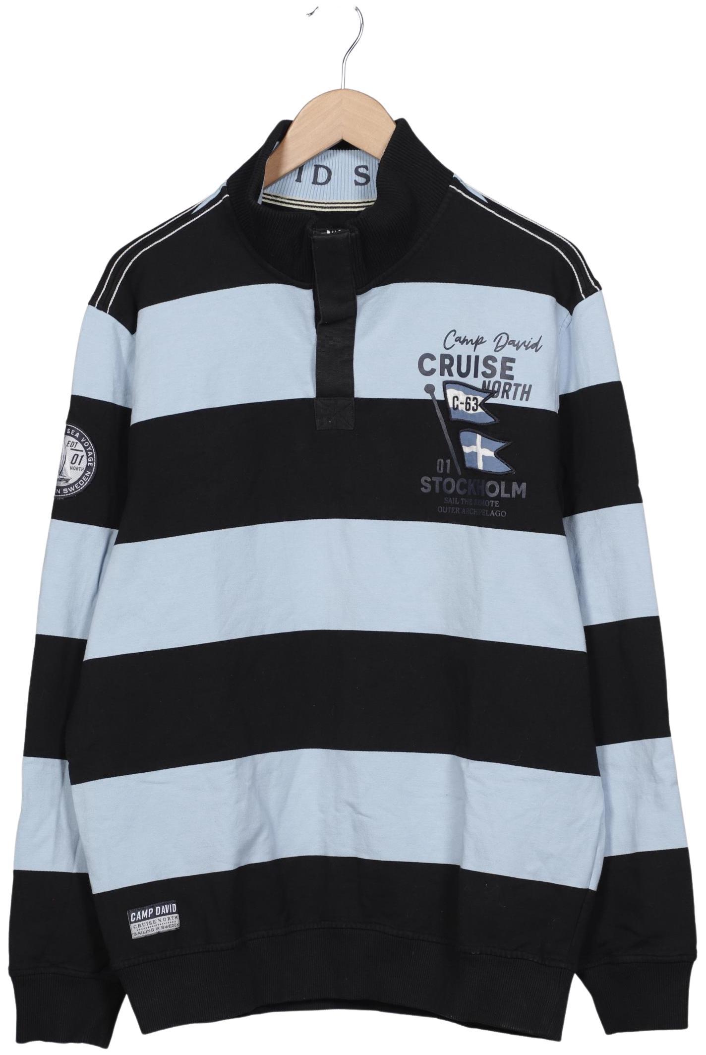 Thumbnail - Camp David Herren Sweatshirt, hellblau, Gr. 54