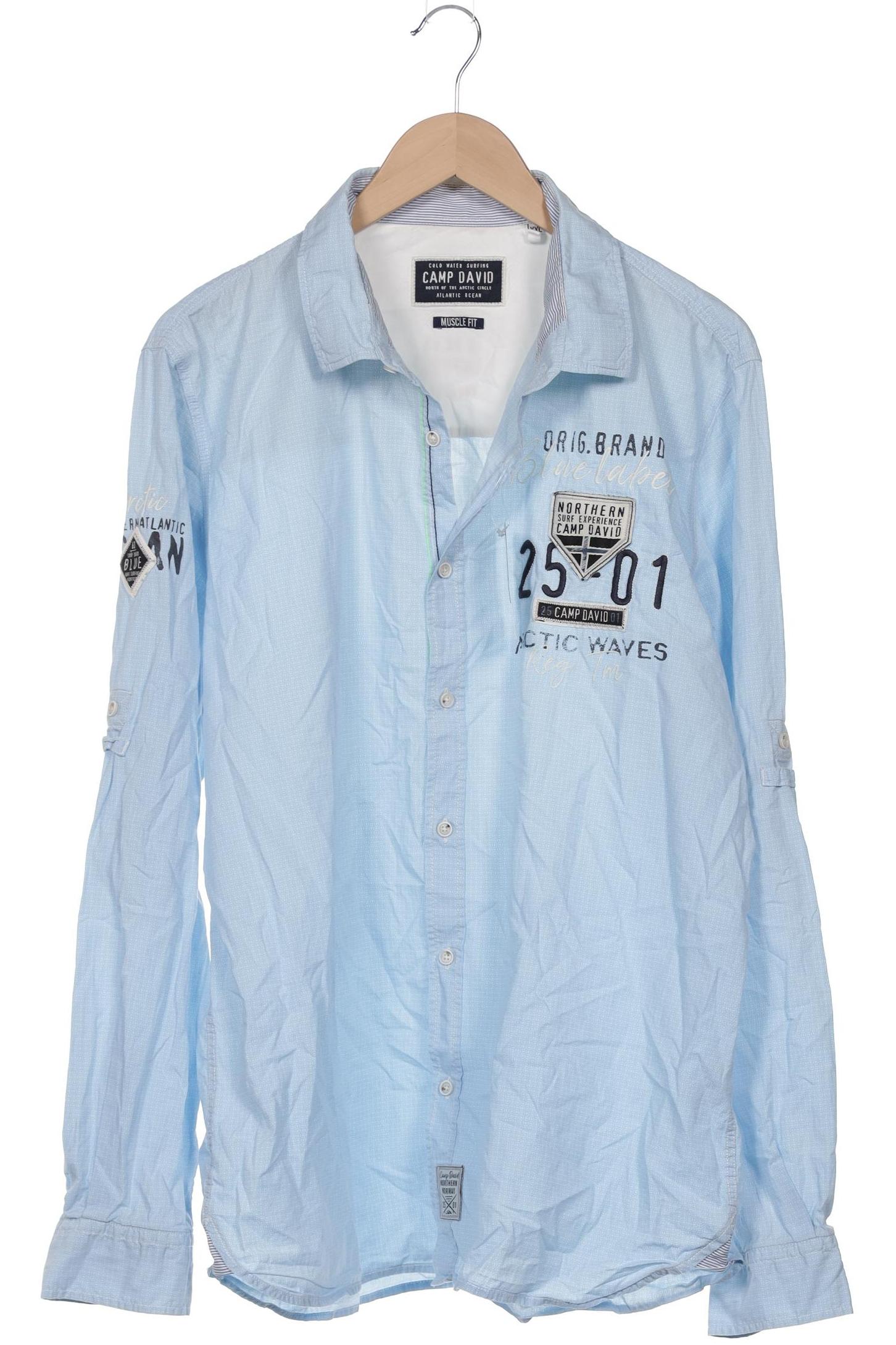 

Camp David Herren Hemd, hellblau, Gr. 56
