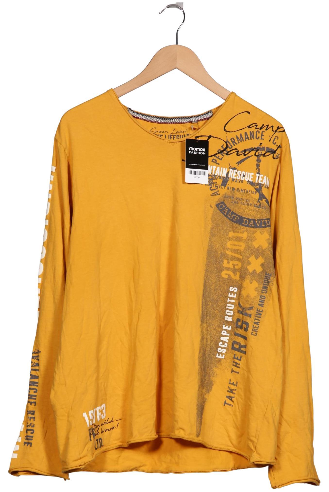 

Camp David Herren Langarmshirt, orange, Gr. 54
