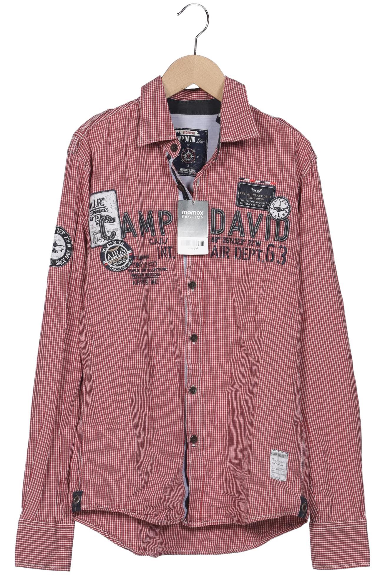 

Camp David Herren Langarmshirt, rot, Gr. 46