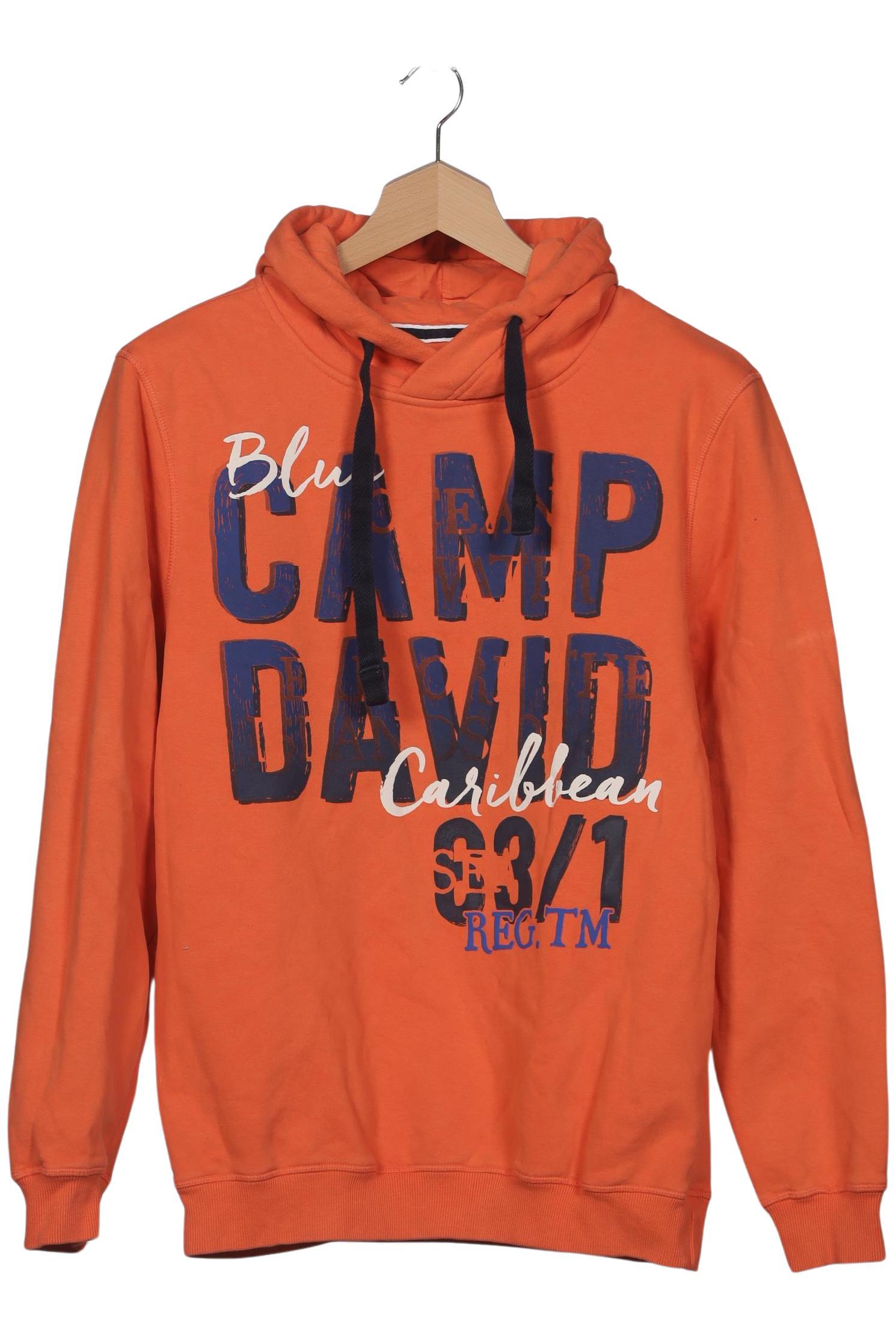 Thumbnail - Camp David Herren Kapuzenpullover, orange, Gr. 56