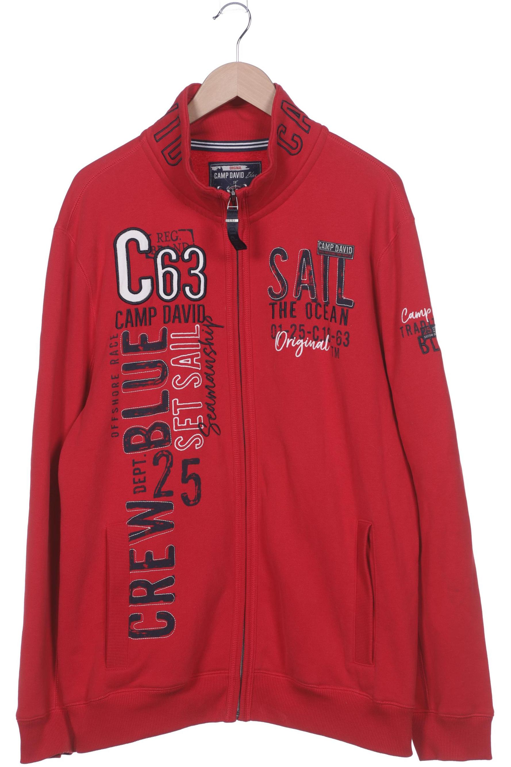 

Camp David Herren Sweatshirt, rot, Gr. 56