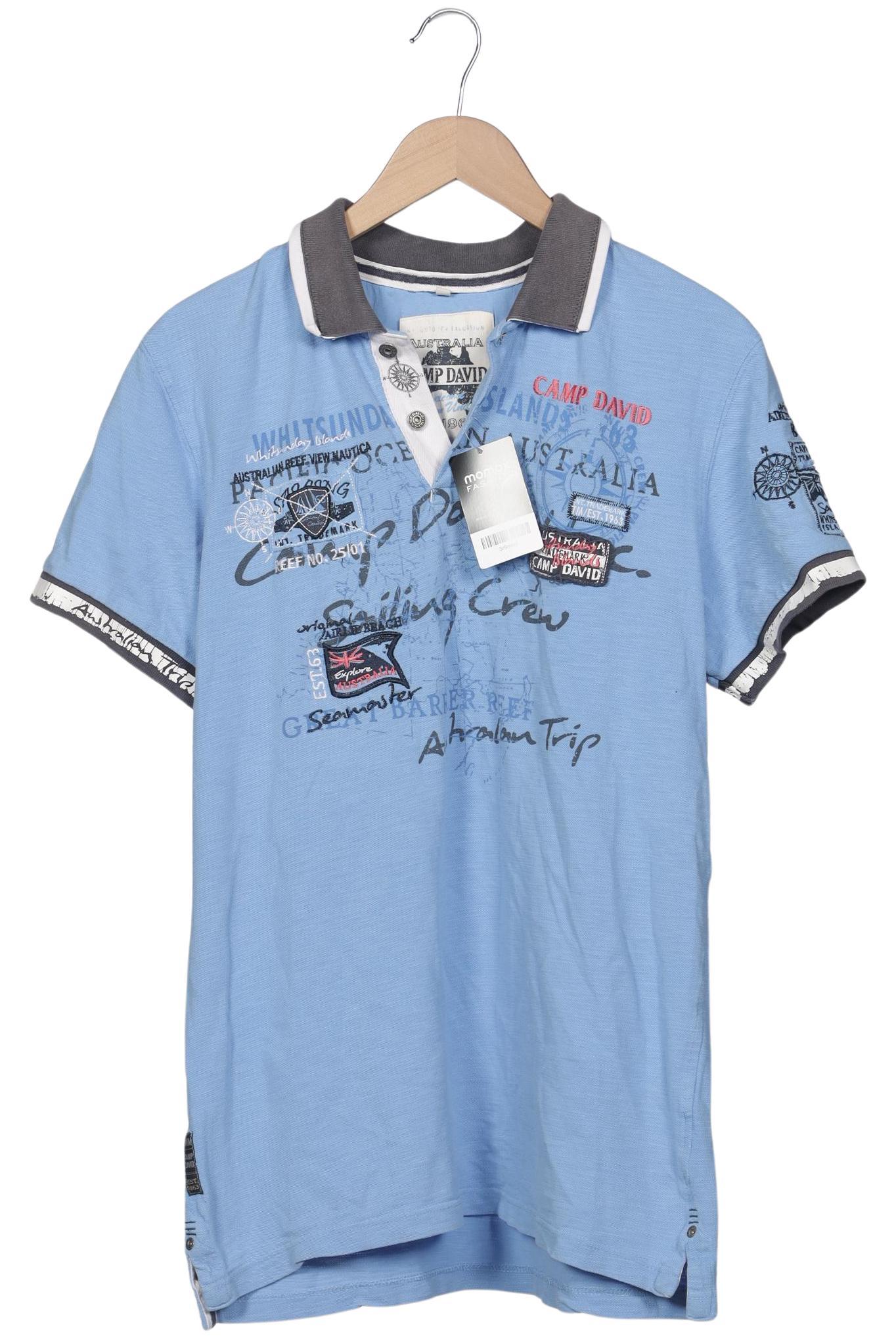 

Camp David Herren Poloshirt, hellblau, Gr. 52