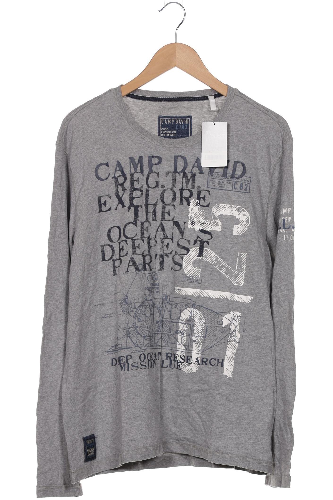 

Camp David Herren Langarmshirt, grau, Gr. 54