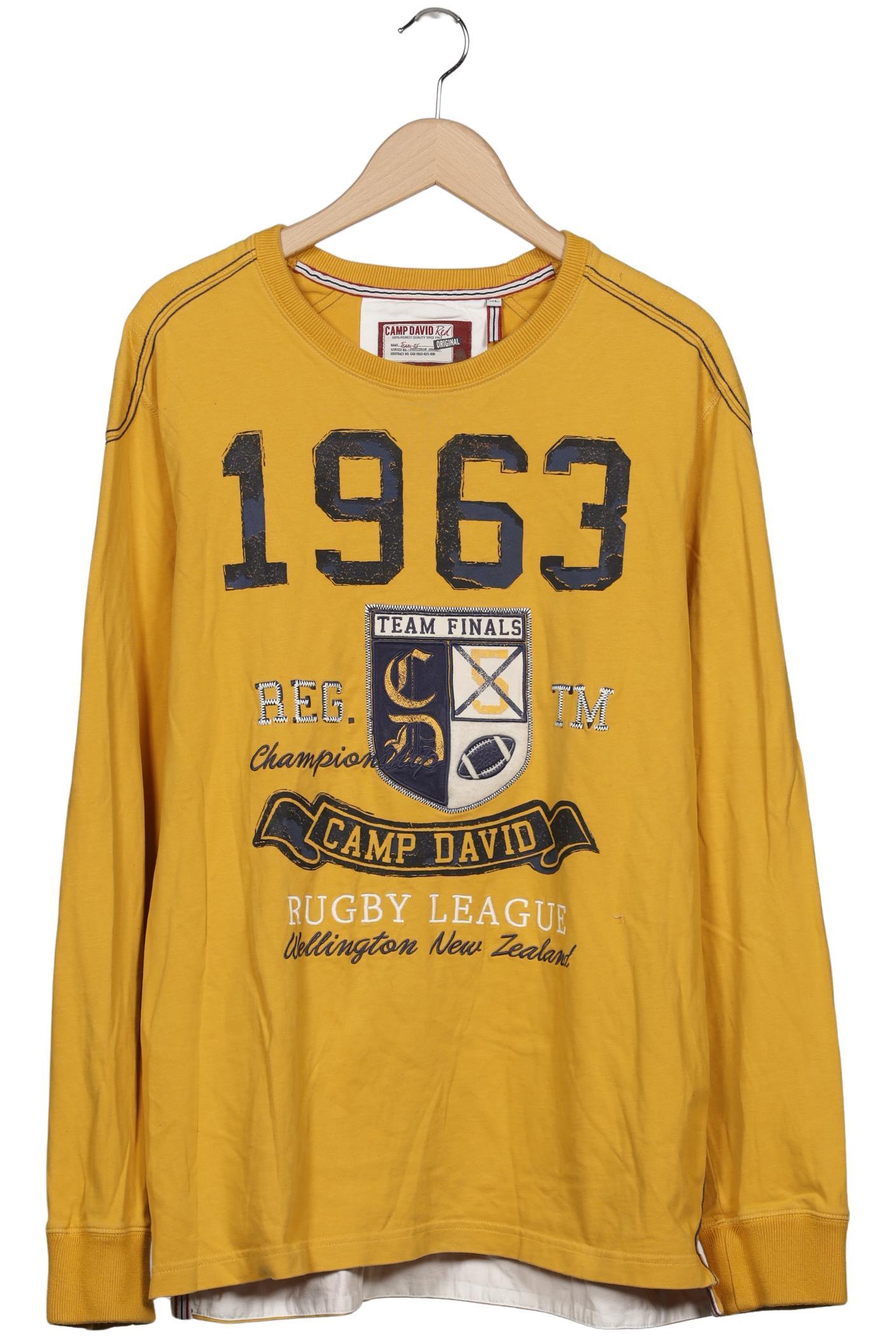 Thumbnail - Camp David Herren Sweatshirt, gelb, Gr. 54