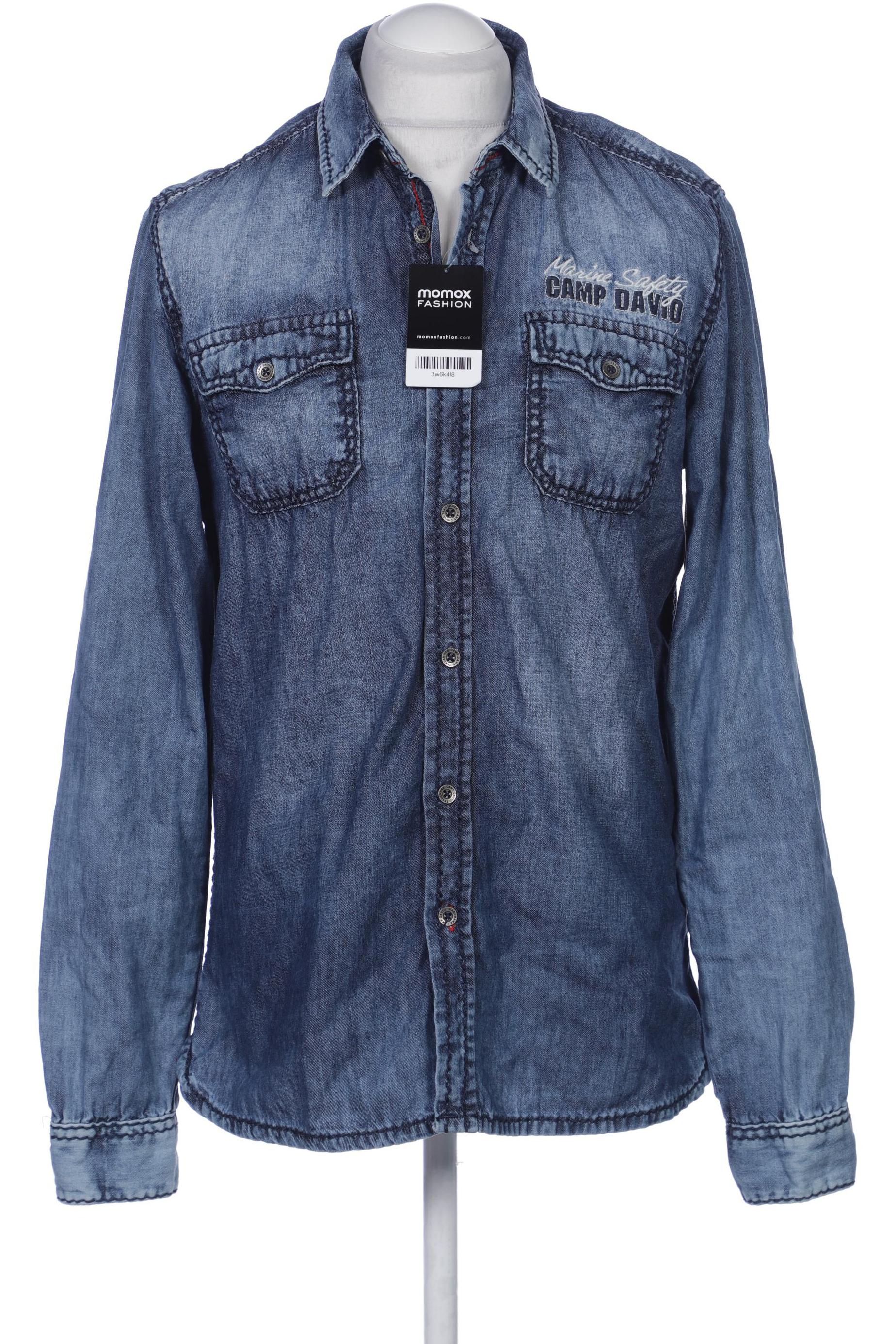 

Camp David Herren Hemd, blau, Gr. 48