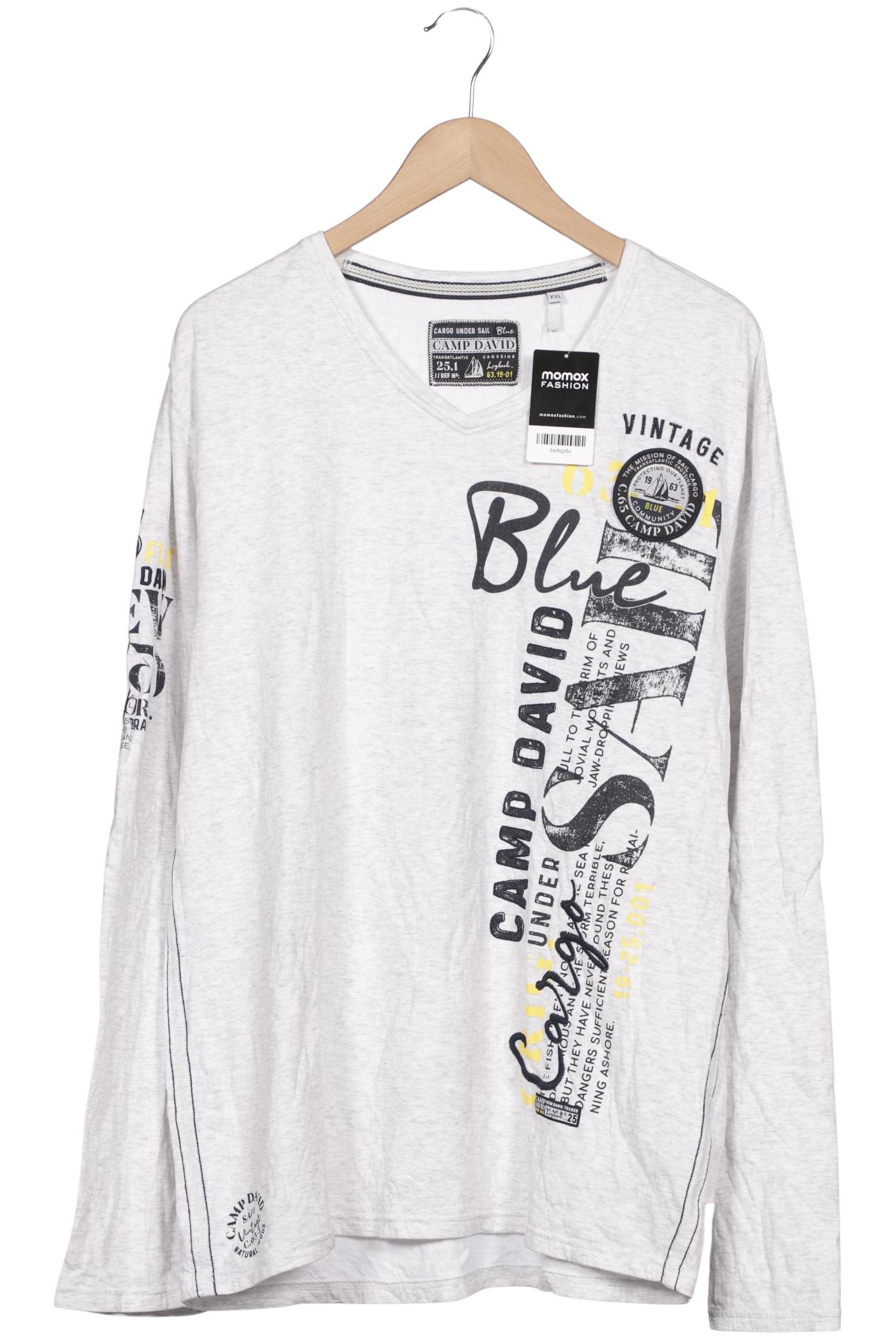 

Camp David Herren Langarmshirt, grau, Gr. 56