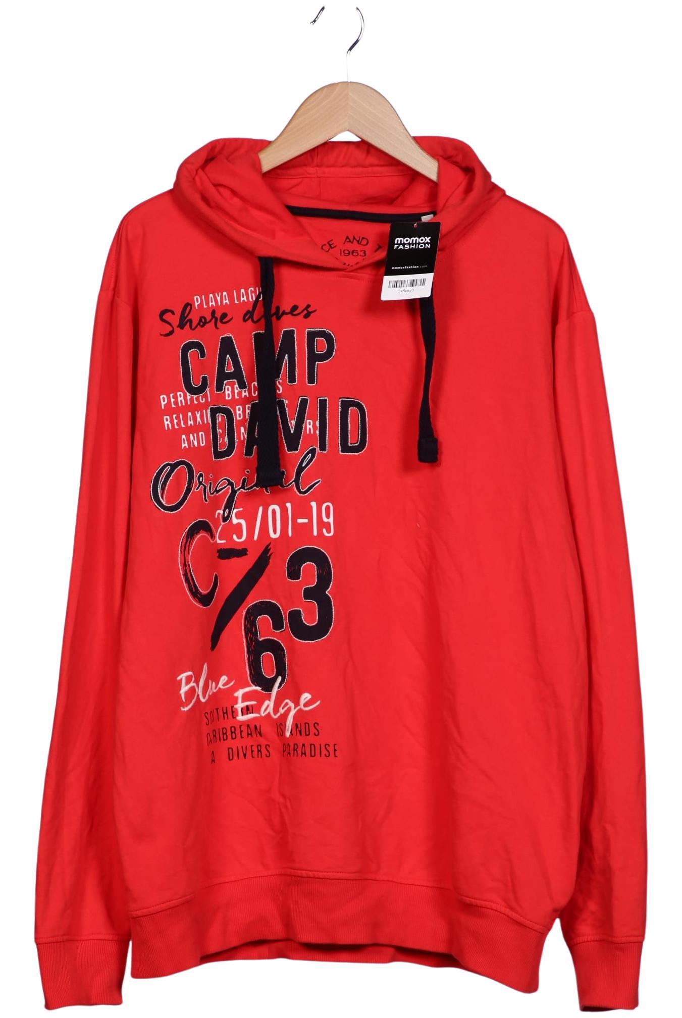 

Camp David Herren Kapuzenpullover, rot, Gr. 58