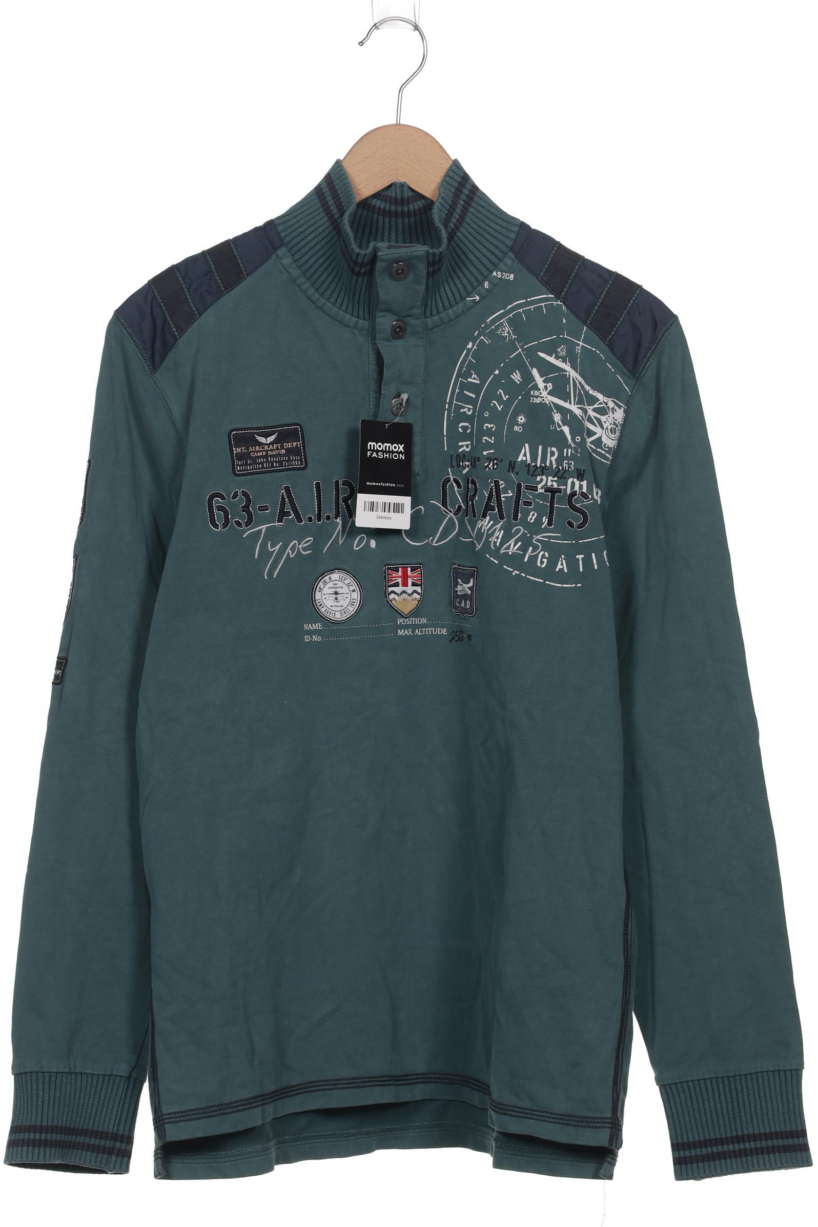 

Camp David Herren Sweatshirt, türkis, Gr. 52