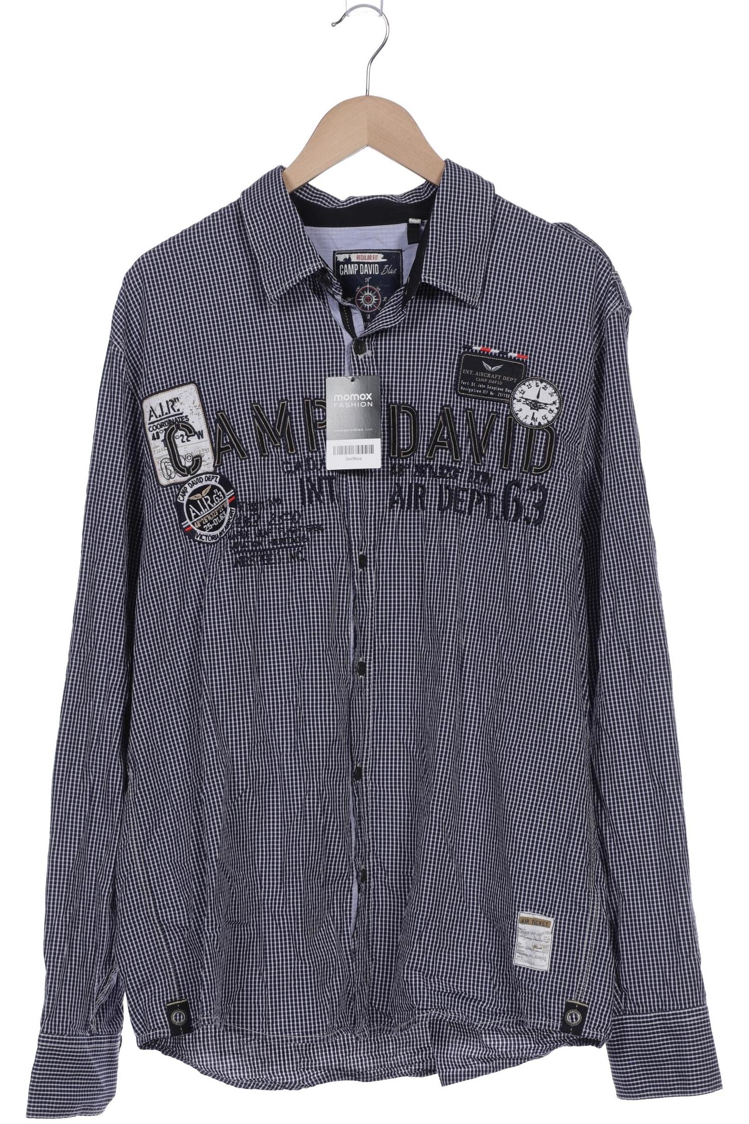 

Camp David Herren Hemd, marineblau, Gr. 56