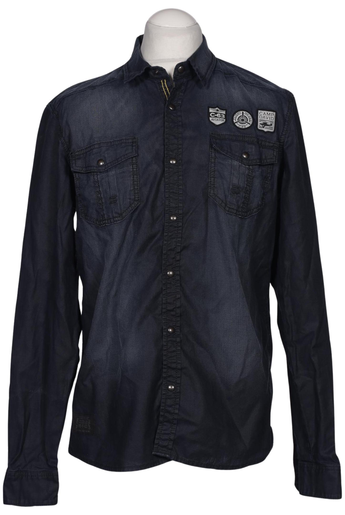 

Camp David Herren Hemd, marineblau, Gr. 48