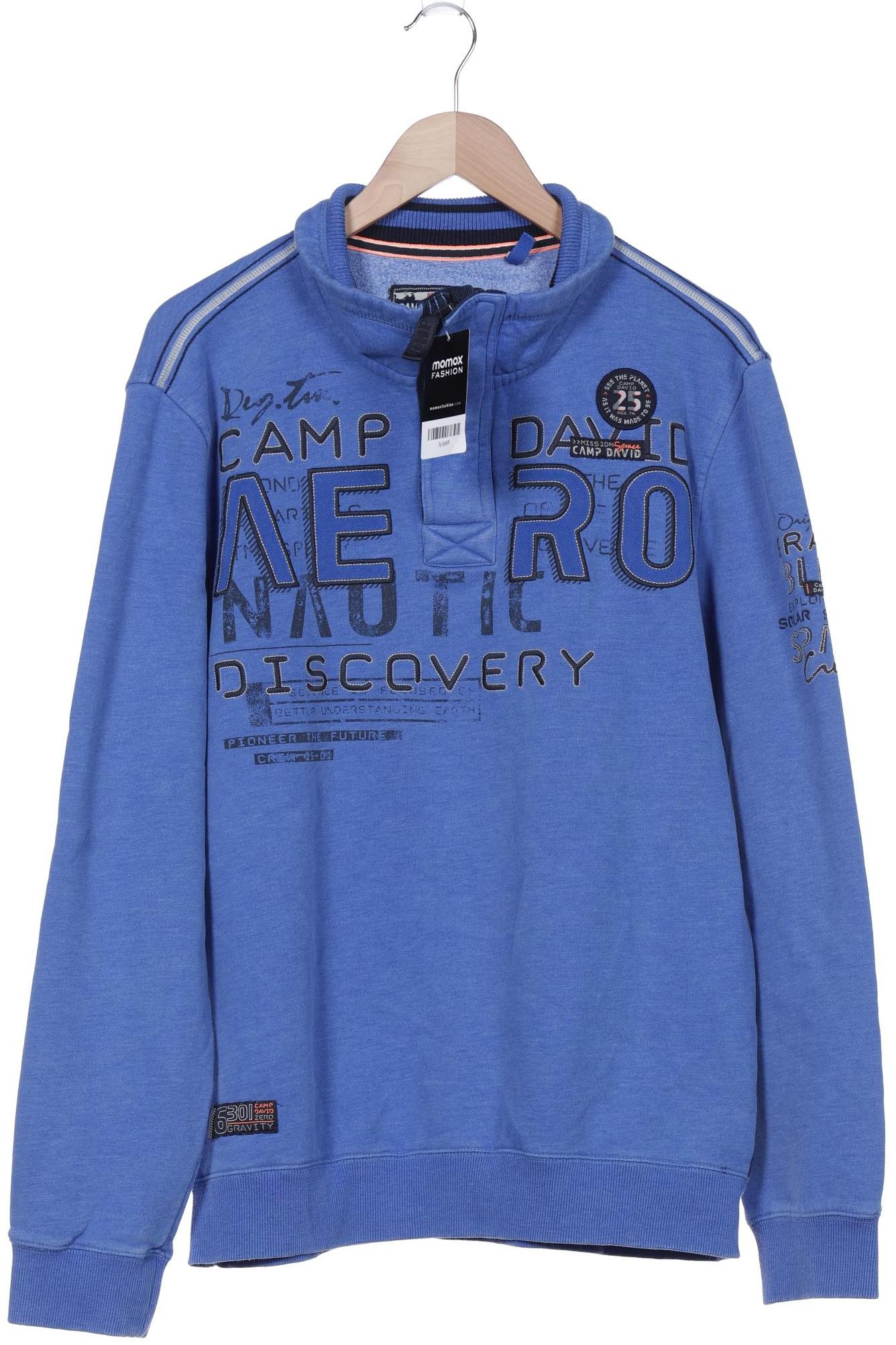 

Camp David Herren Sweatshirt, blau, Gr. 54