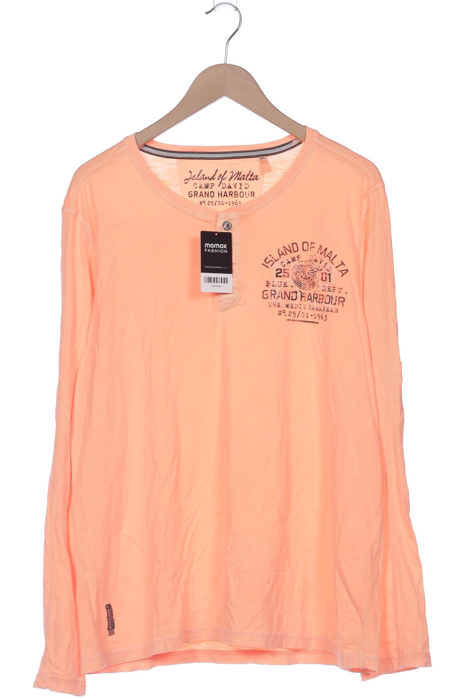 

Camp David Herren Langarmshirt, orange, Gr. 54