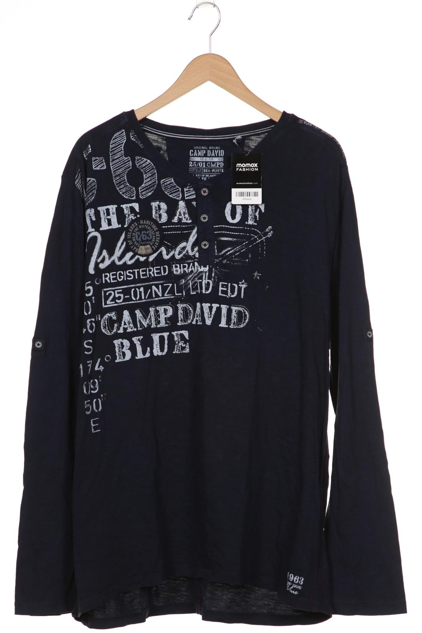 

Camp David Herren Langarmshirt, marineblau