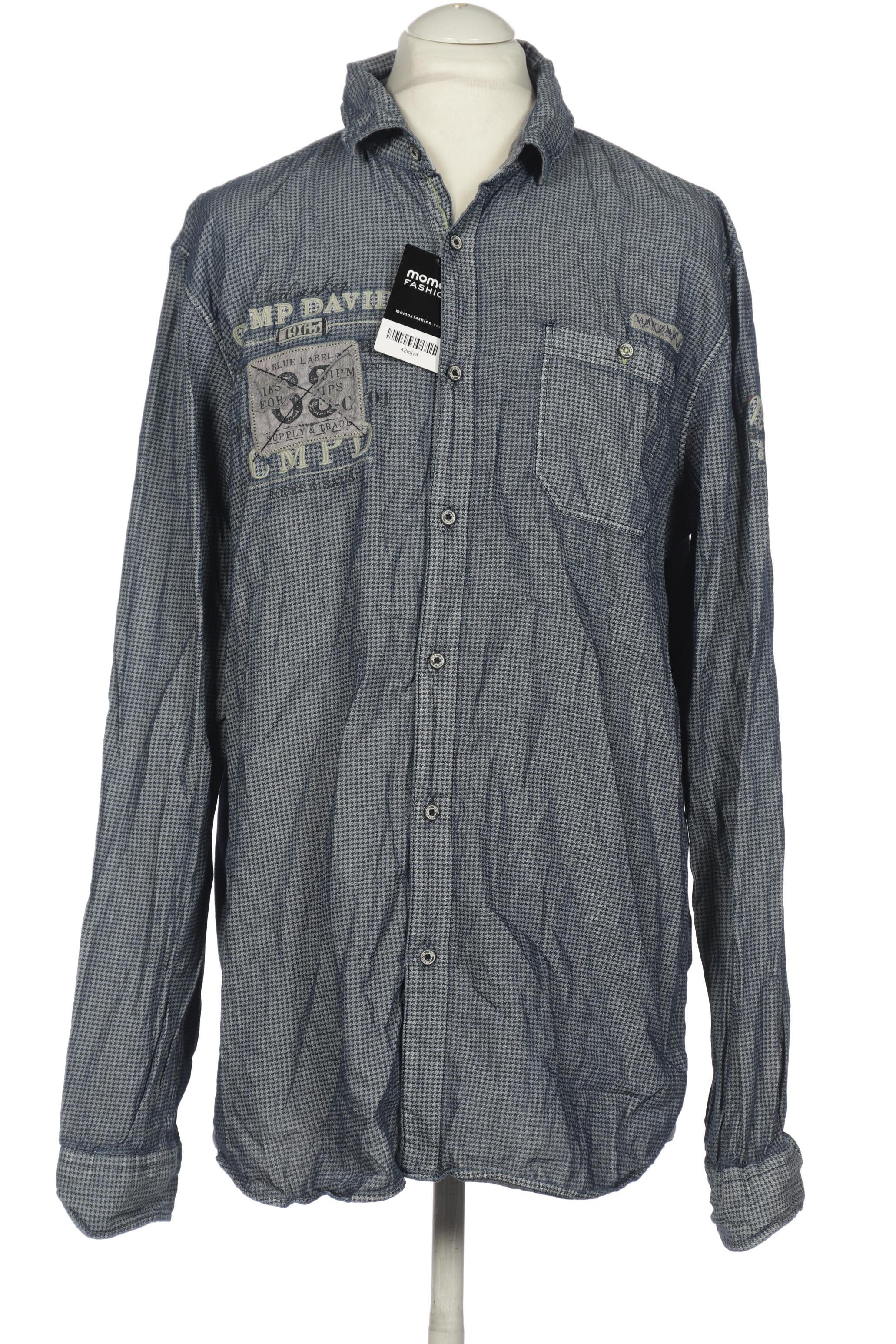 

Camp David Herren Hemd, blau