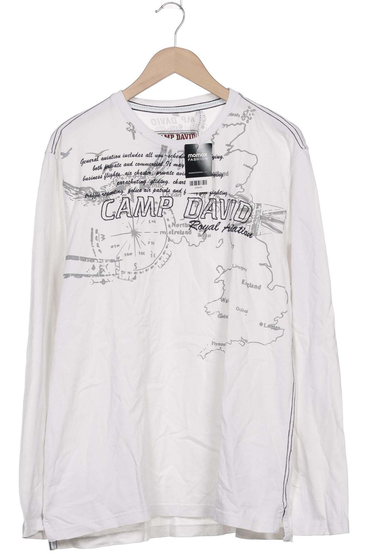 

Camp David Herren Langarmshirt, weiß, Gr. 52