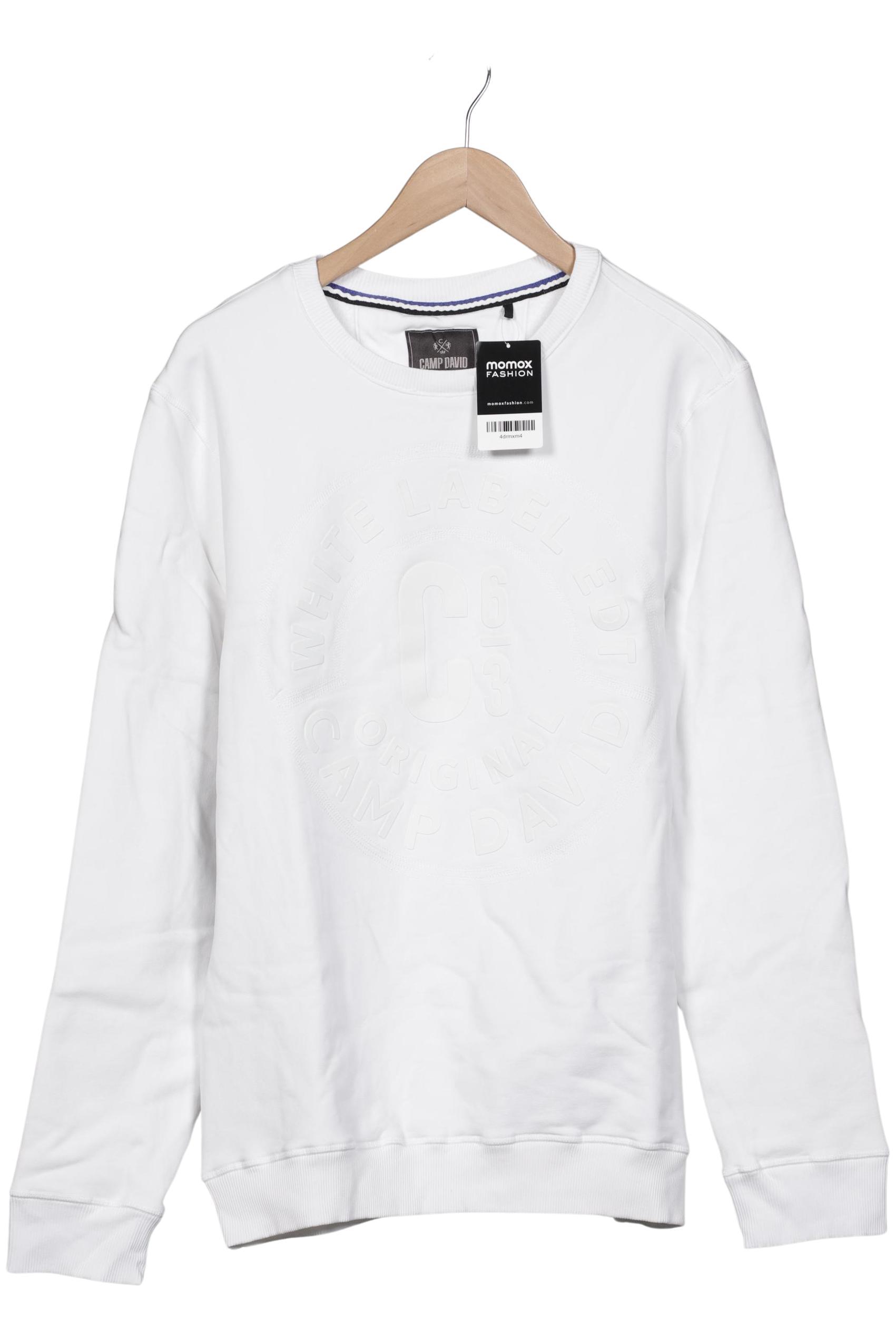 Thumbnail - Camp David Herren Sweatshirt, weiß, Gr. 54