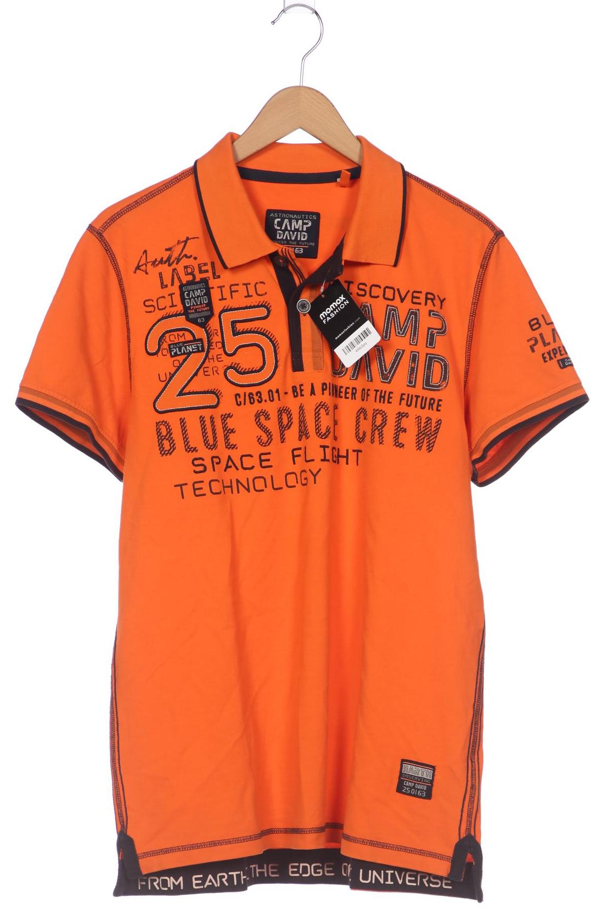 

Camp David Herren Poloshirt, orange, Gr. 54