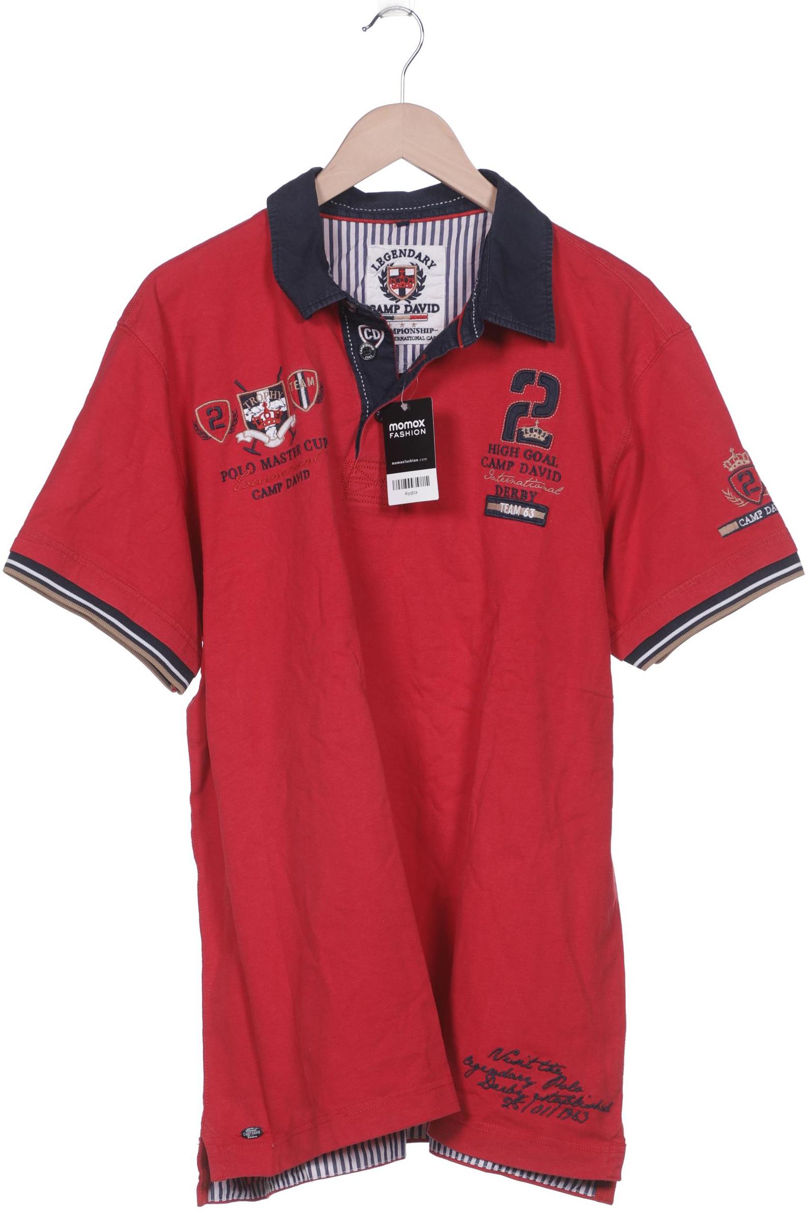 

Camp David Herren Poloshirt, rot