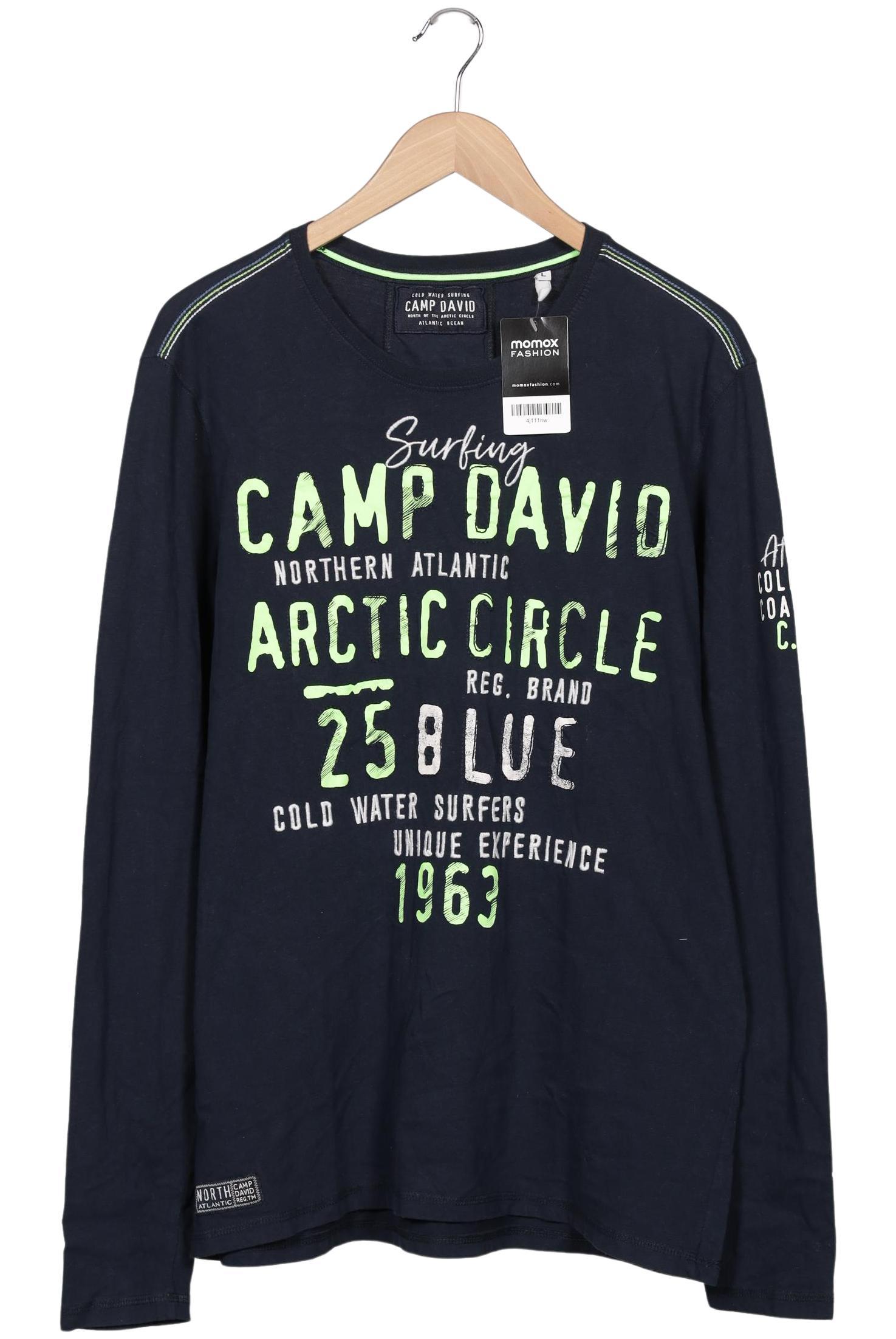 

Camp David Herren Langarmshirt, marineblau, Gr. 52
