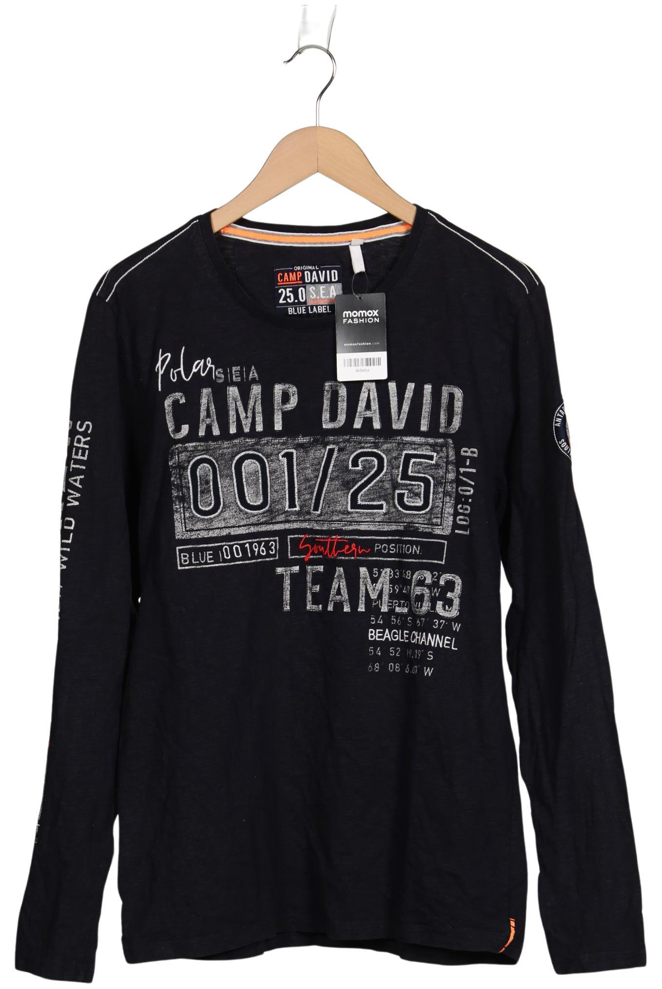 

Camp David Herren Langarmshirt, marineblau, Gr. 52
