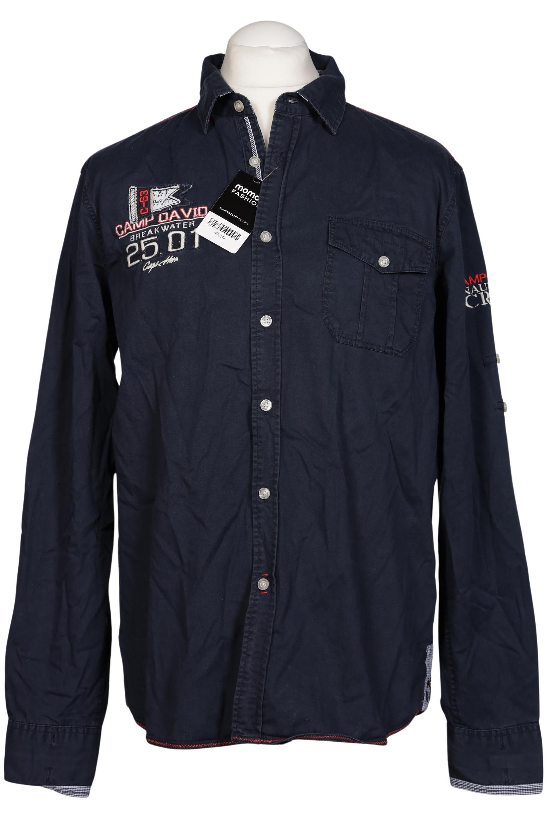 

Camp David Herren Hemd, marineblau, Gr. 48