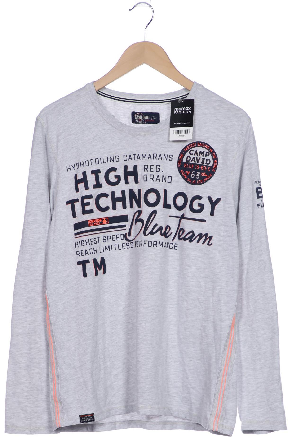 

Camp David Herren Langarmshirt, grau, Gr. 52