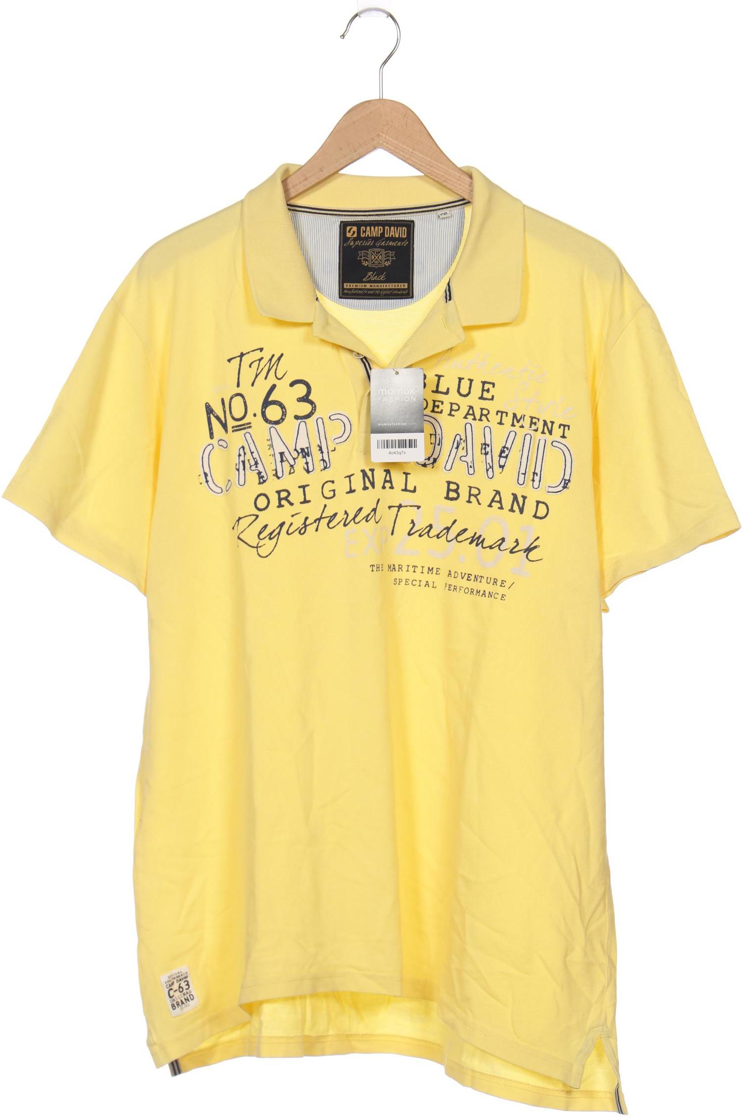 

Camp David Herren Poloshirt, gelb