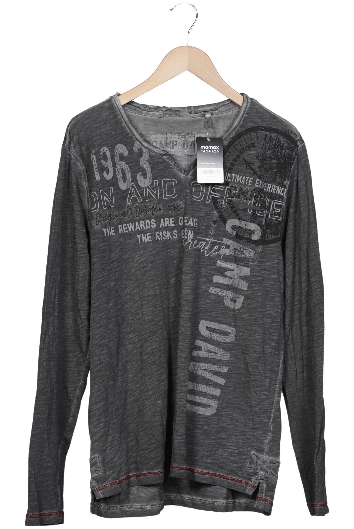 

Camp David Herren Langarmshirt, grau, Gr. 54
