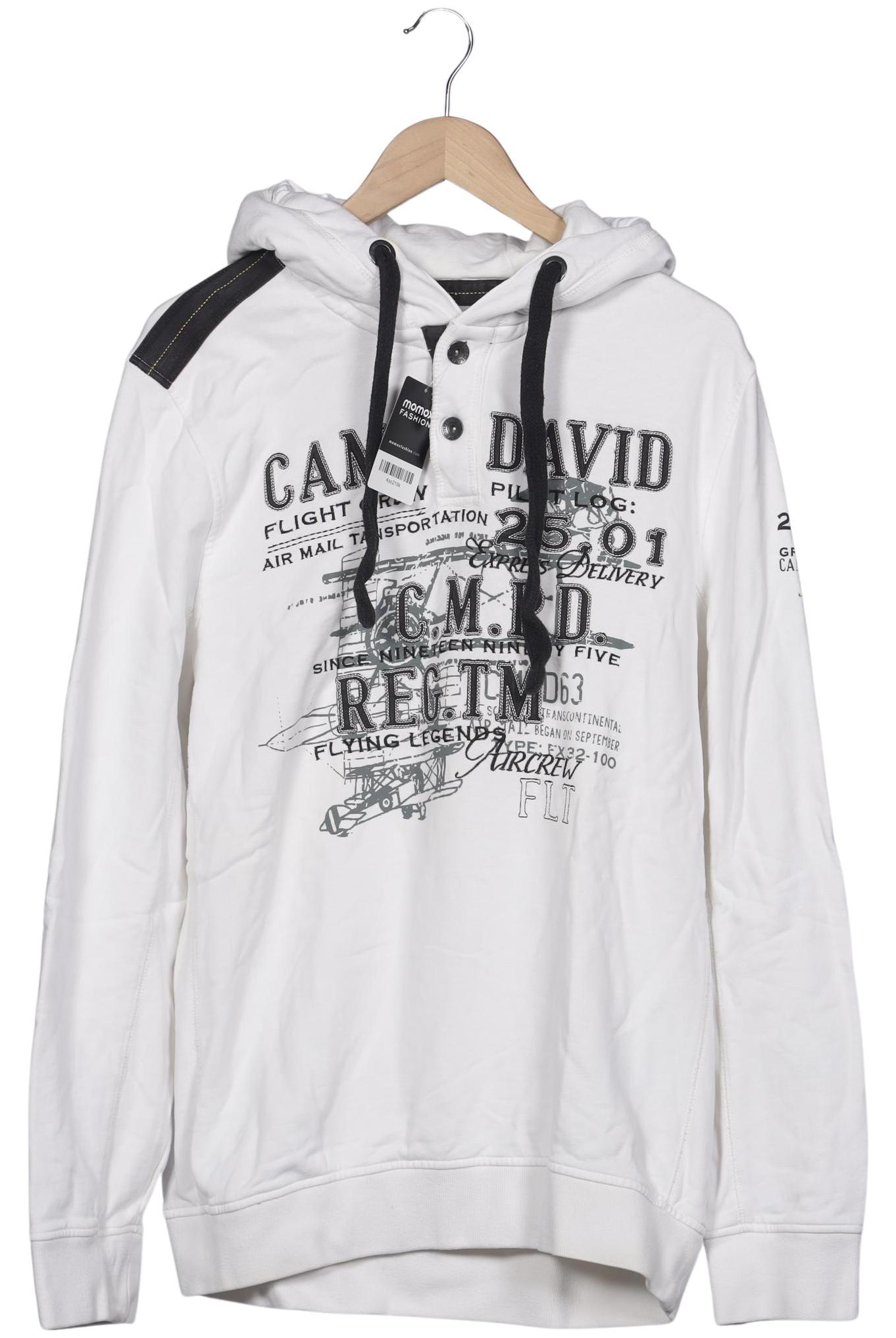 

Camp David Herren Kapuzenpullover, weiß, Gr. 54