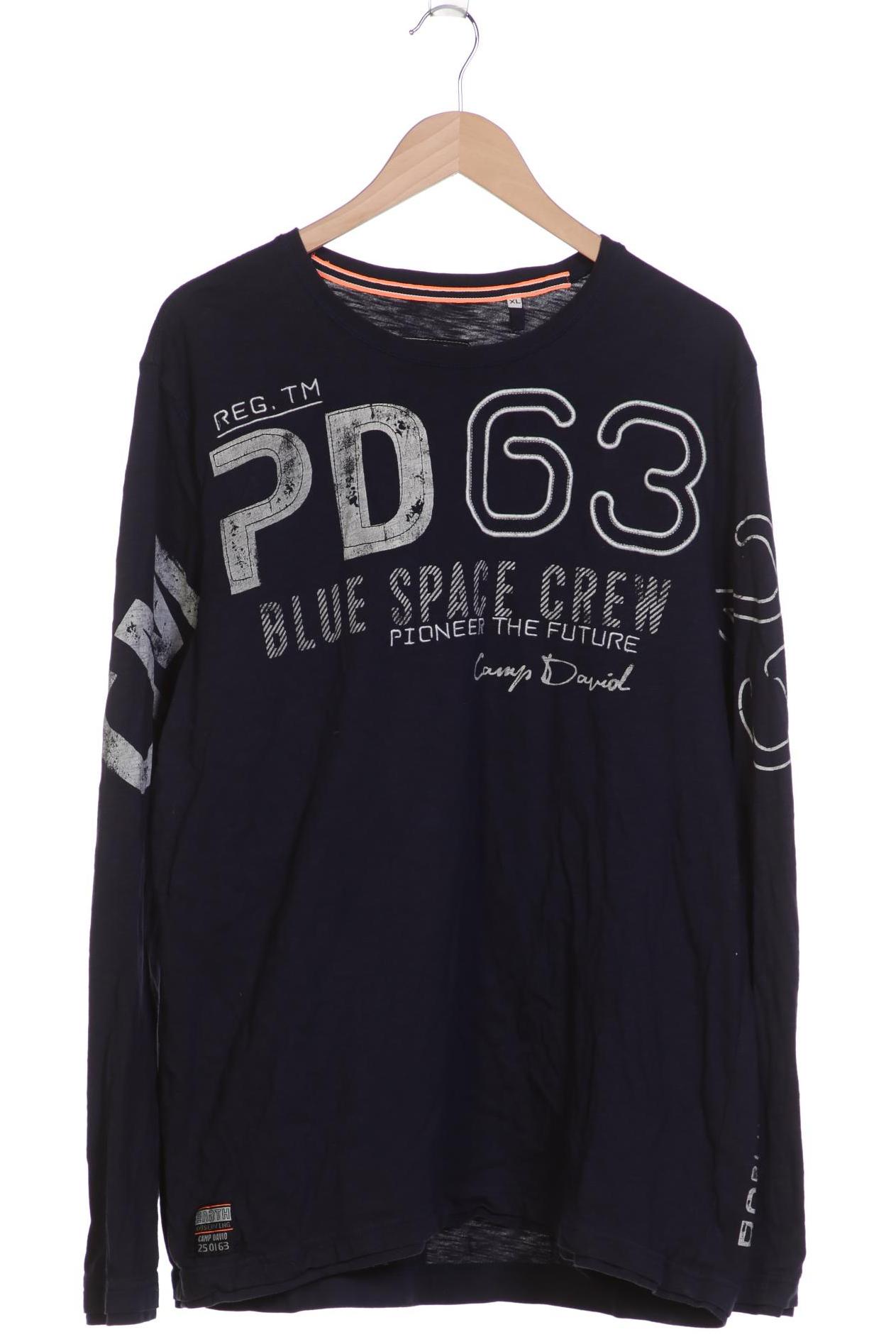 

Camp David Herren Langarmshirt, marineblau, Gr. 54